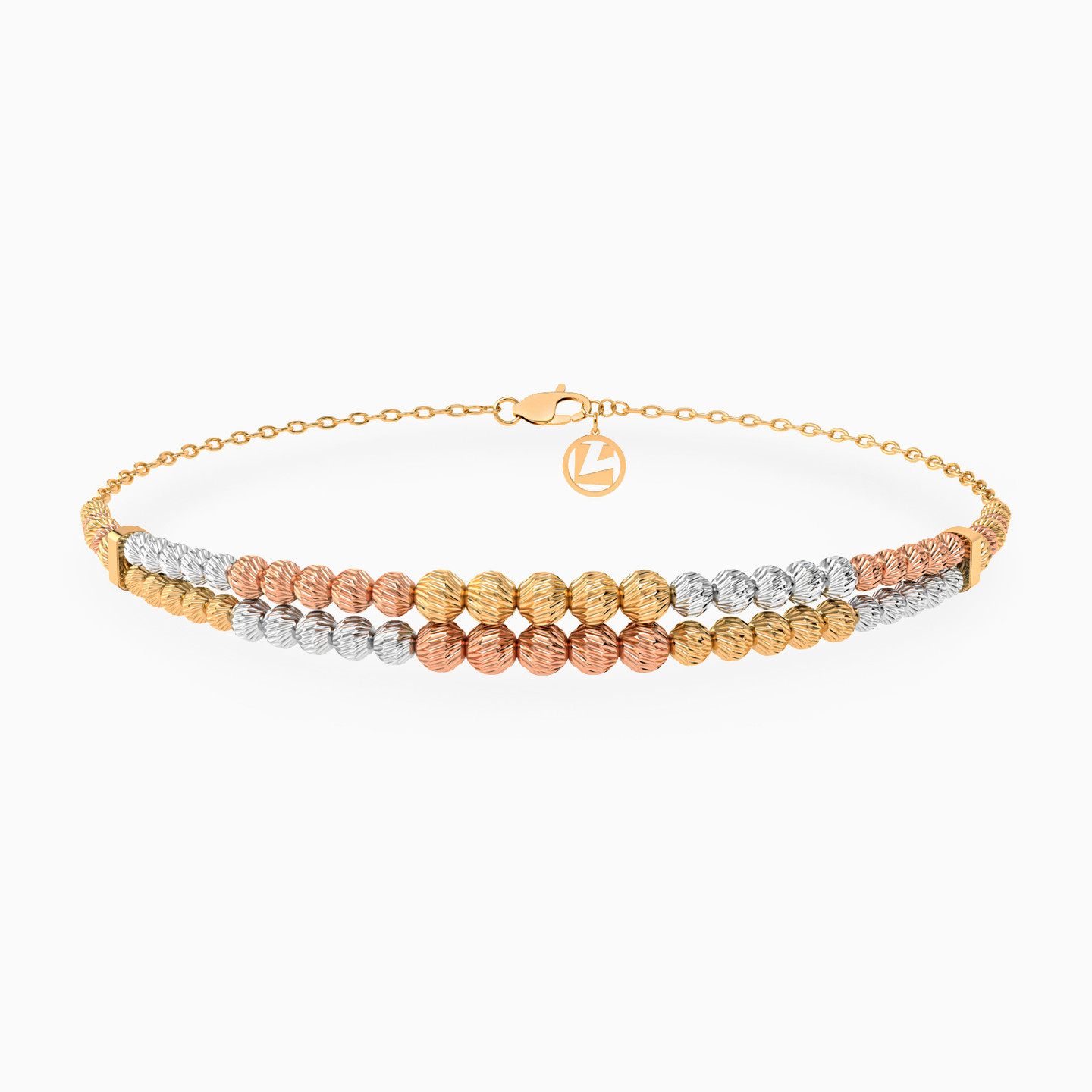 طقم كامل خرز عيار 21 قيراط (4 قطع)   - 3