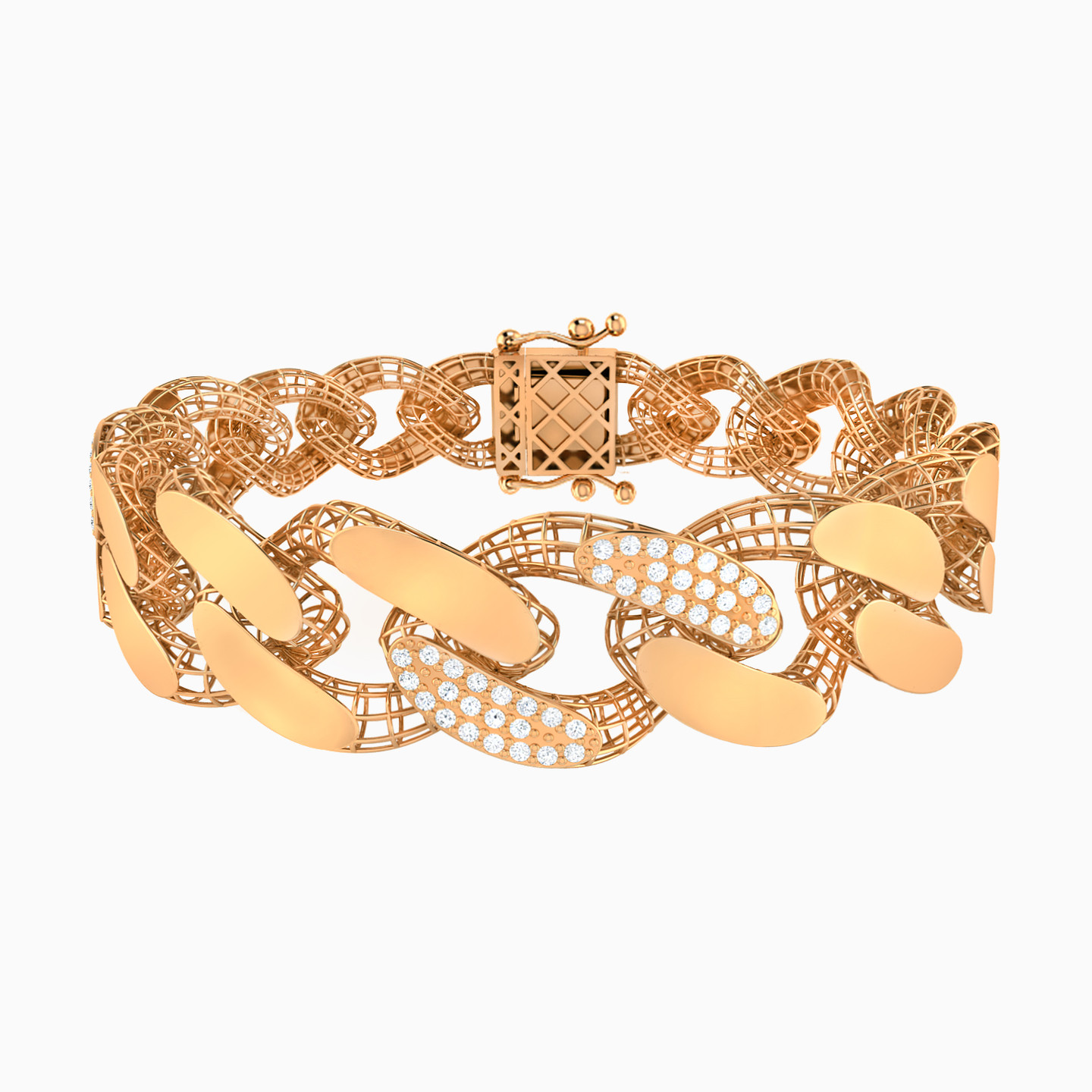 طقم ذهب حلقات عيار 21 قيراط مزين بأحجار الزركون (4 قطع) - 3 طقم ذهب حلقات عيار 21 قيراط مزين بأحجار الزركون (4 قطع) - 3