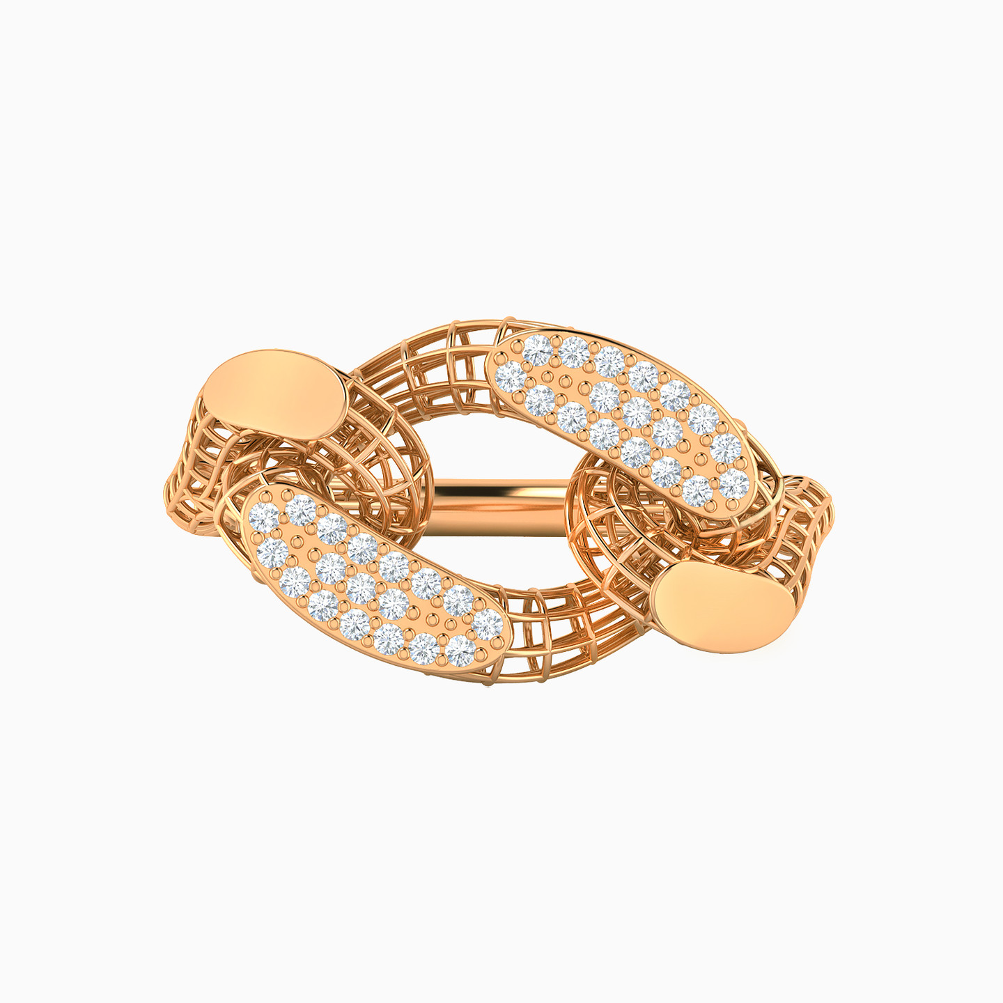 طقم ذهب حلقات عيار 21 قيراط مزين بأحجار الزركون (4 قطع) - 4 طقم ذهب حلقات عيار 21 قيراط مزين بأحجار الزركون (4 قطع) - 4