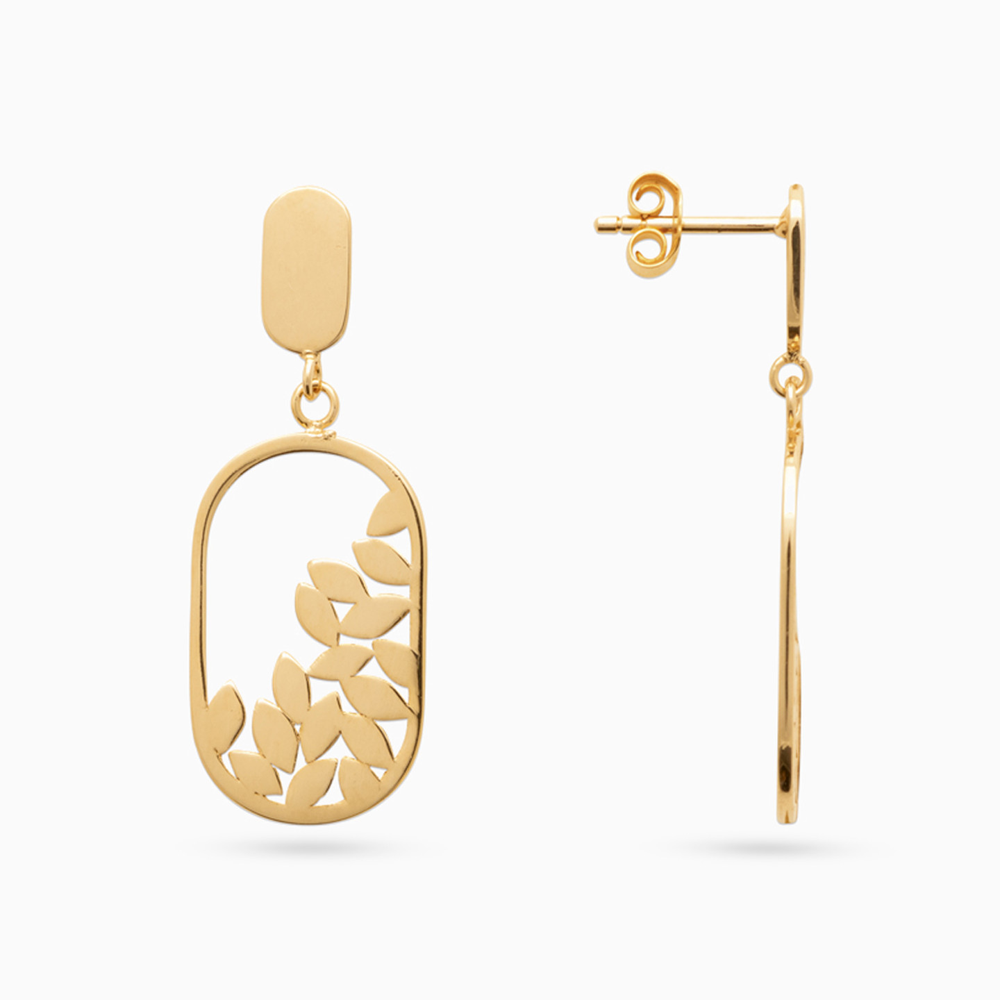 Gold Plated Drop Earrings - 2