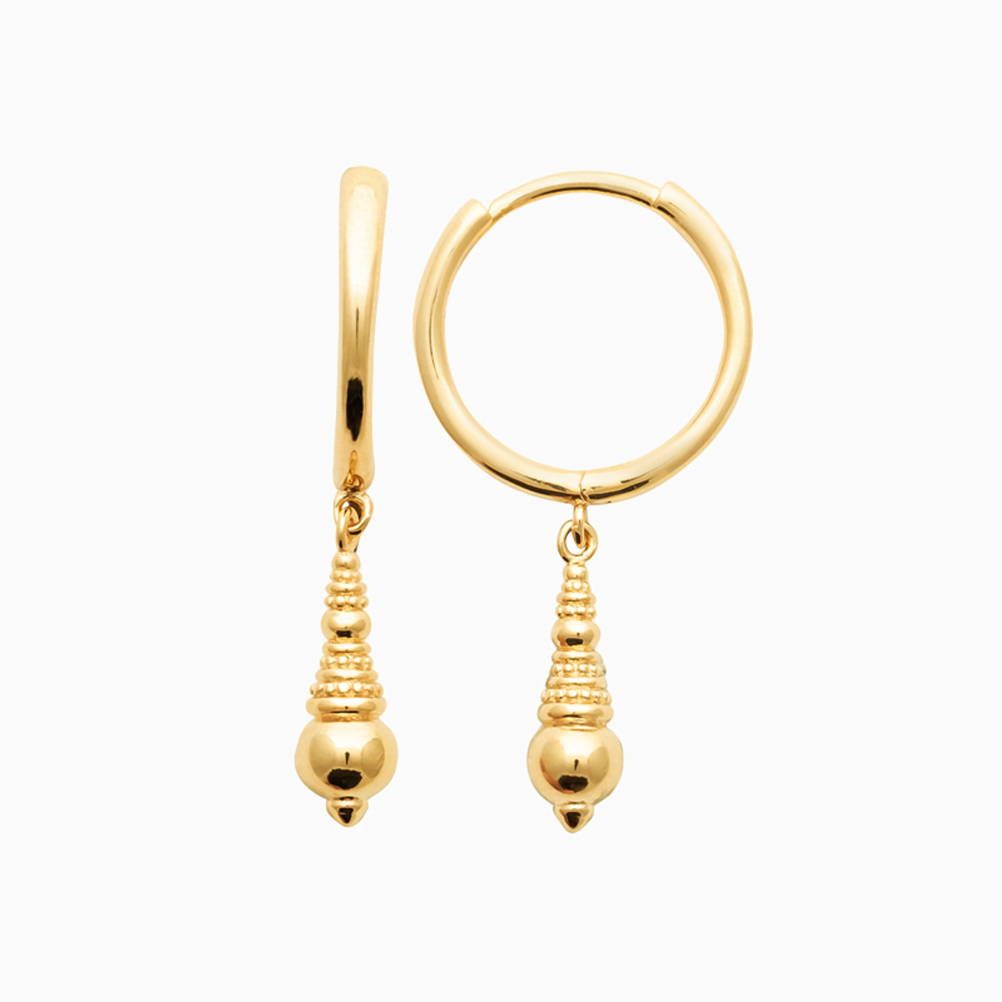 Gold Plated Drop Earrings - 3