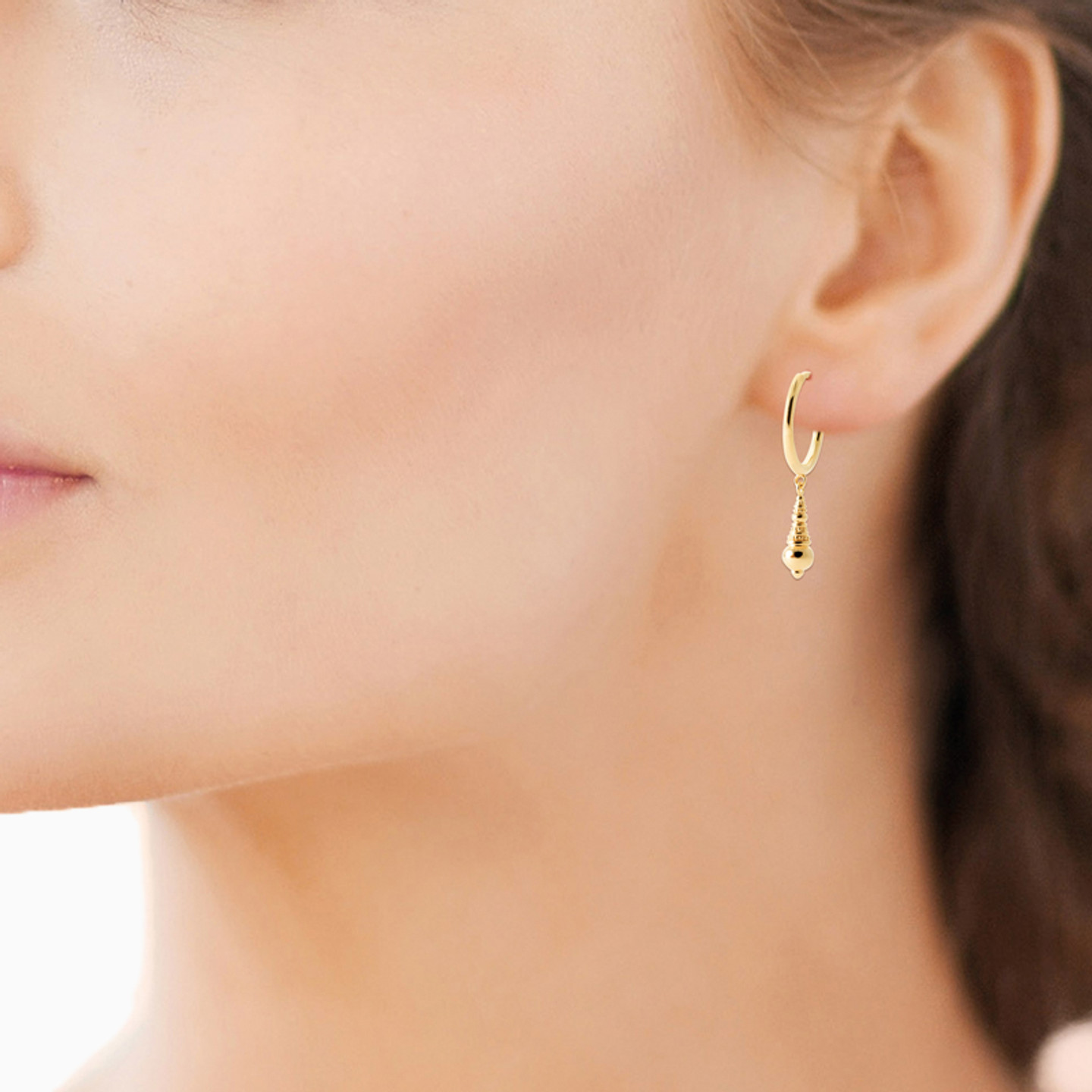 Gold Plated Drop Earrings - 2