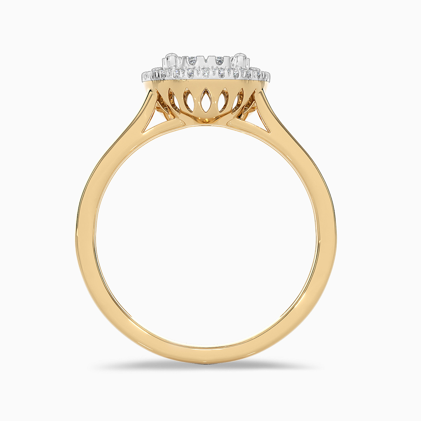 18K Gold Diamond Statement Ring - 4