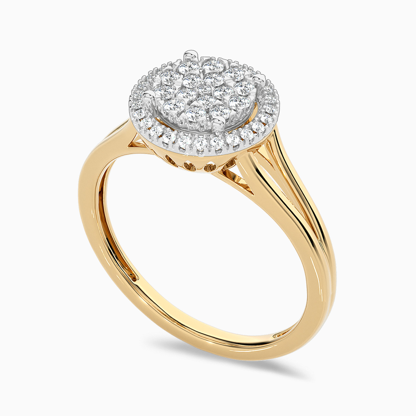 18K Gold Diamond Statement Ring - 3