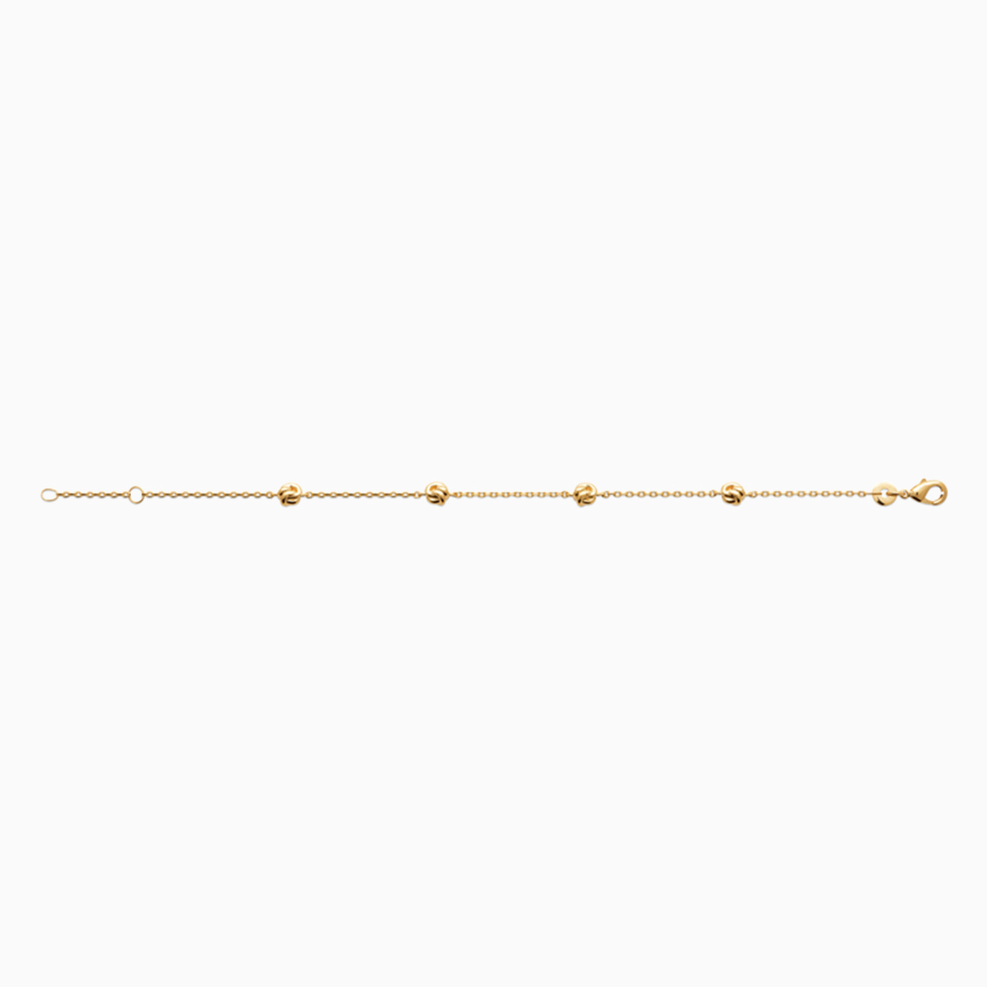 Round Gold Plated Chain Bracelet