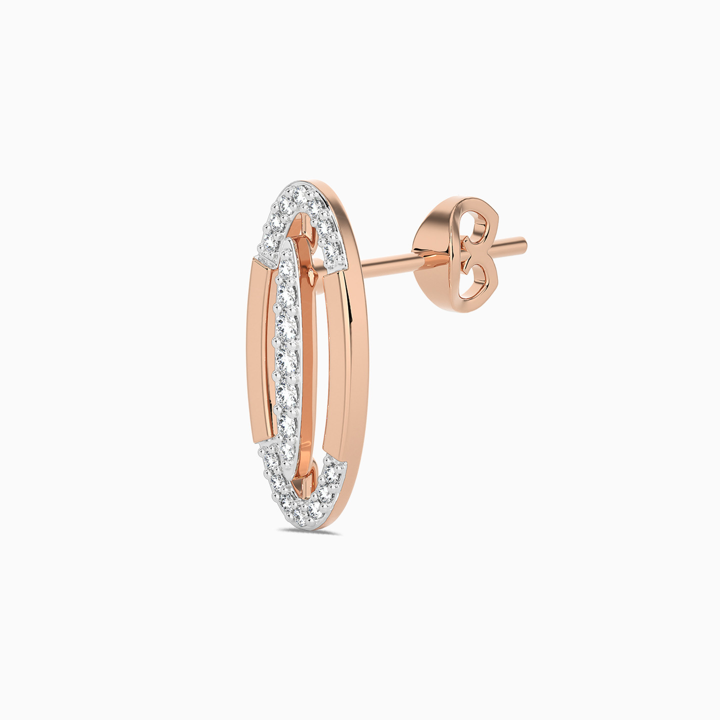 Oval Diamond Stud Earrings in 18K Gold - 4 Oval Diamond Stud Earrings in 18K Gold - 4