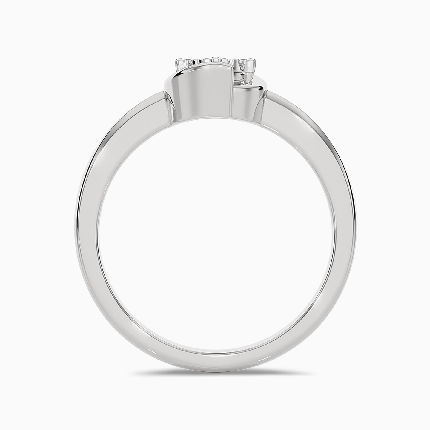 Circle Diamond Ring in 18K Gold - 5