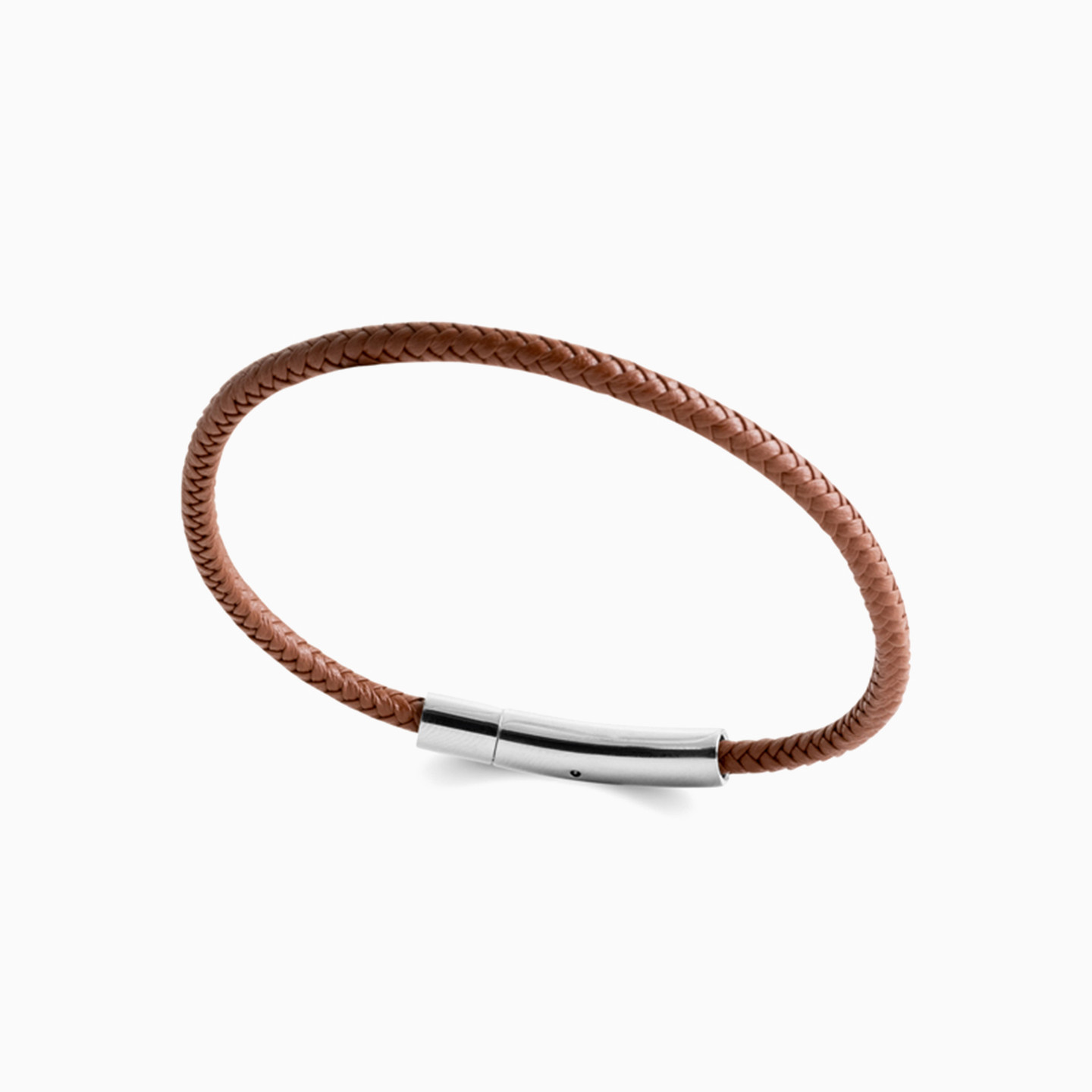 Steel Fabric Cuff Bracelet for Men