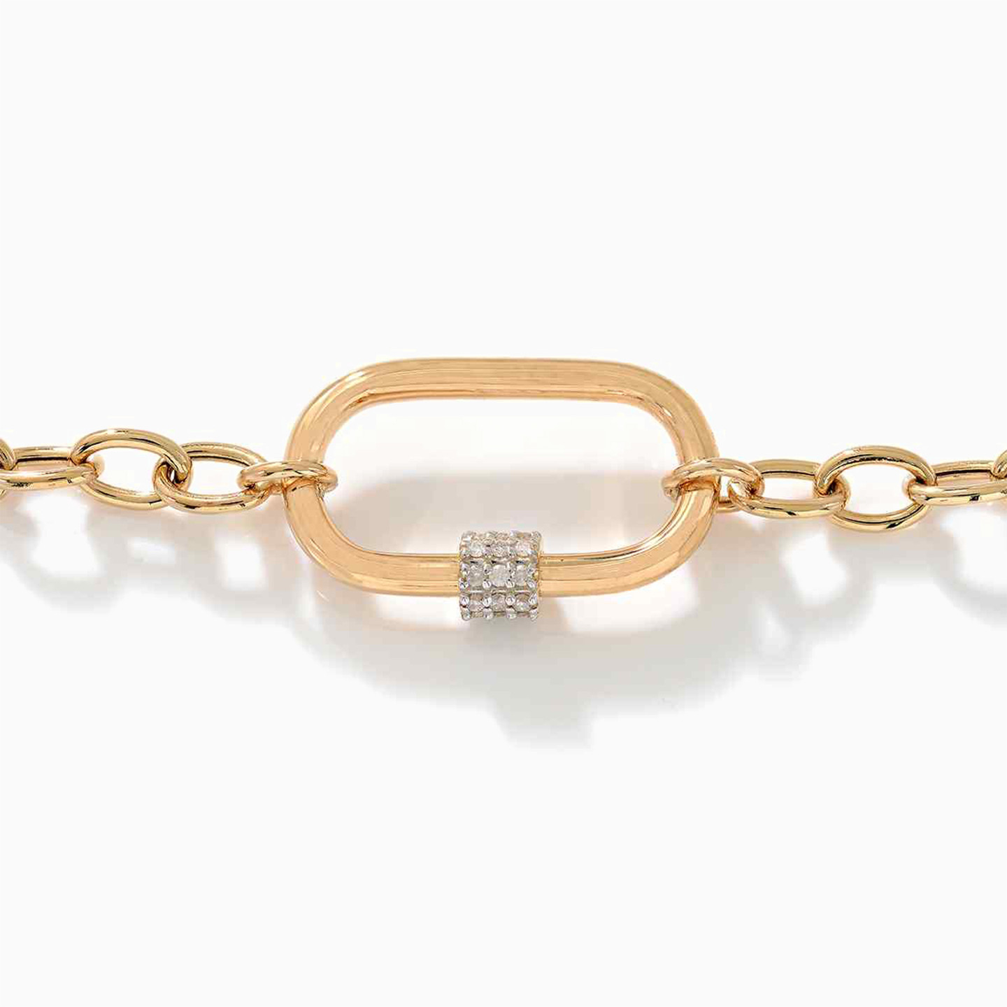 18K Gold Diamond Chain Bracelet - 2