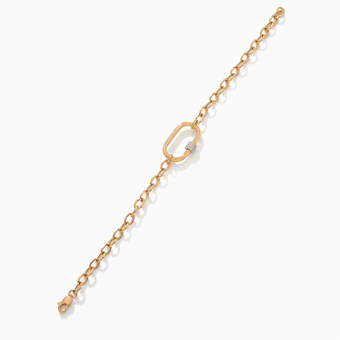 18K Gold Diamond Chain Bracelet - 3