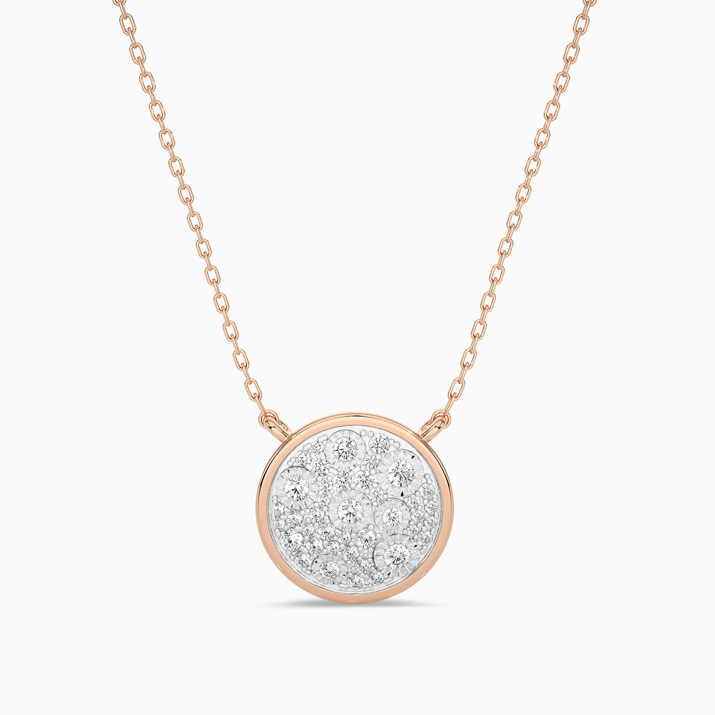 18K Gold Diamond Pendant Necklace - 3