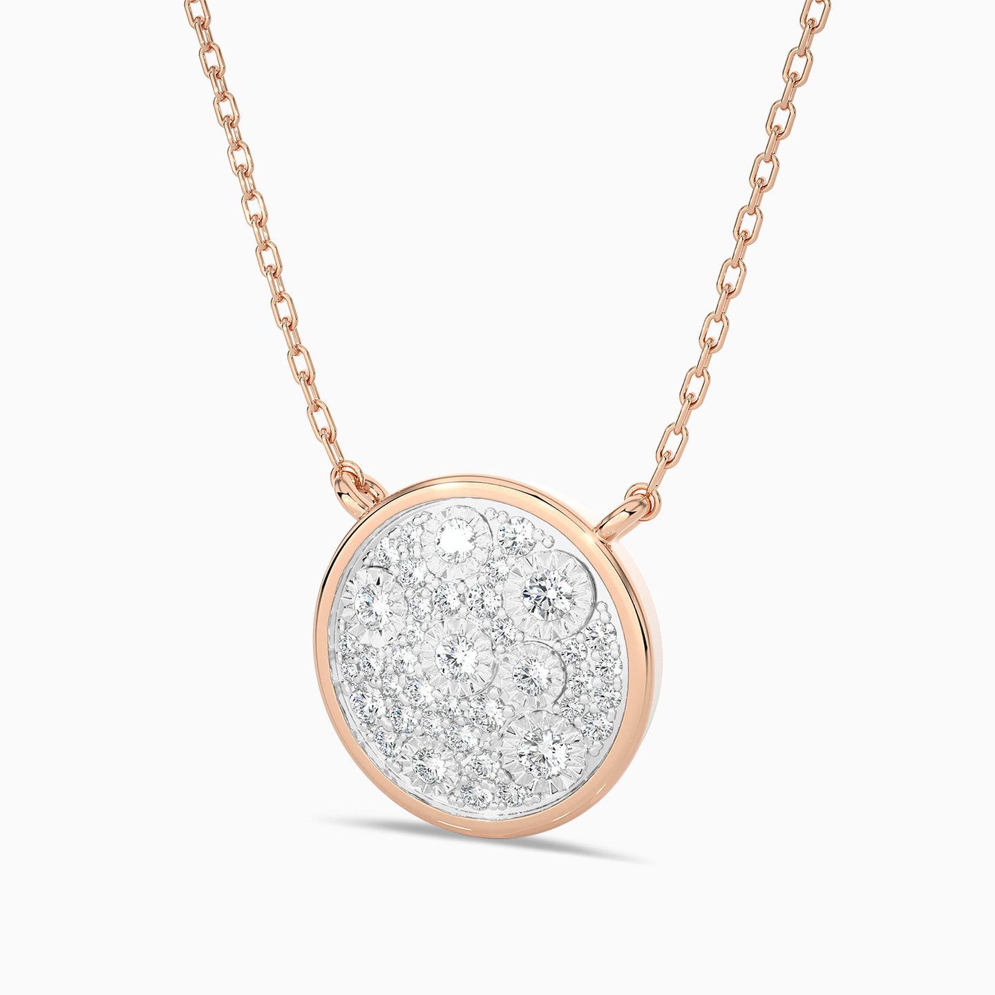 18K Gold Diamond Pendant Necklace - 2