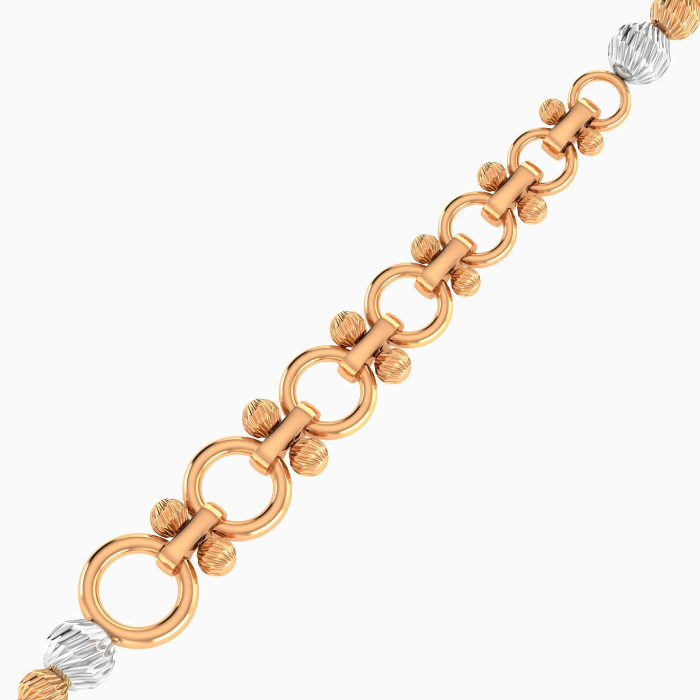 Links Chain Bracelet in 21K Gold - 2 Links Chain Bracelet in 21K Gold - 2