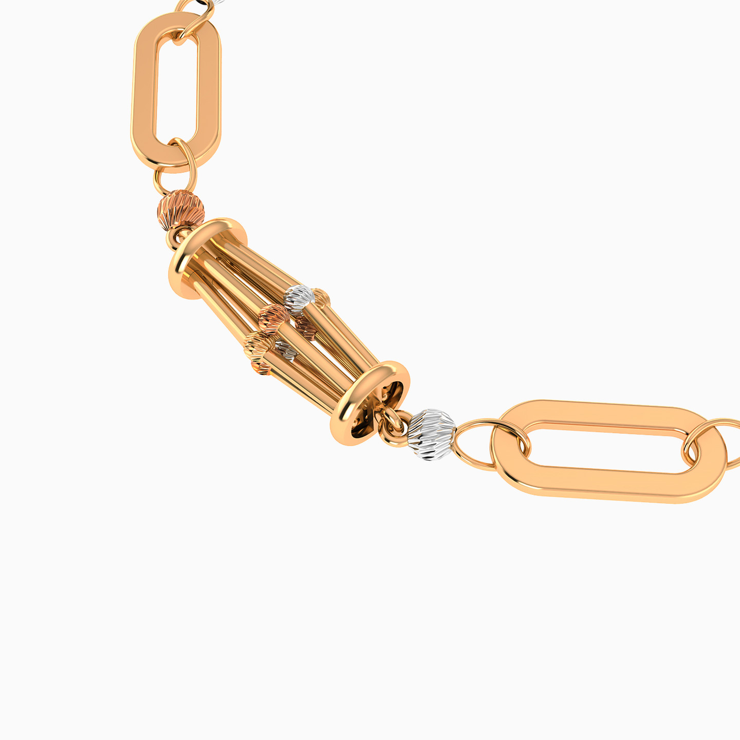 Links Chain Bracelet in 21K Gold - 3 Links Chain Bracelet in 21K Gold - 3