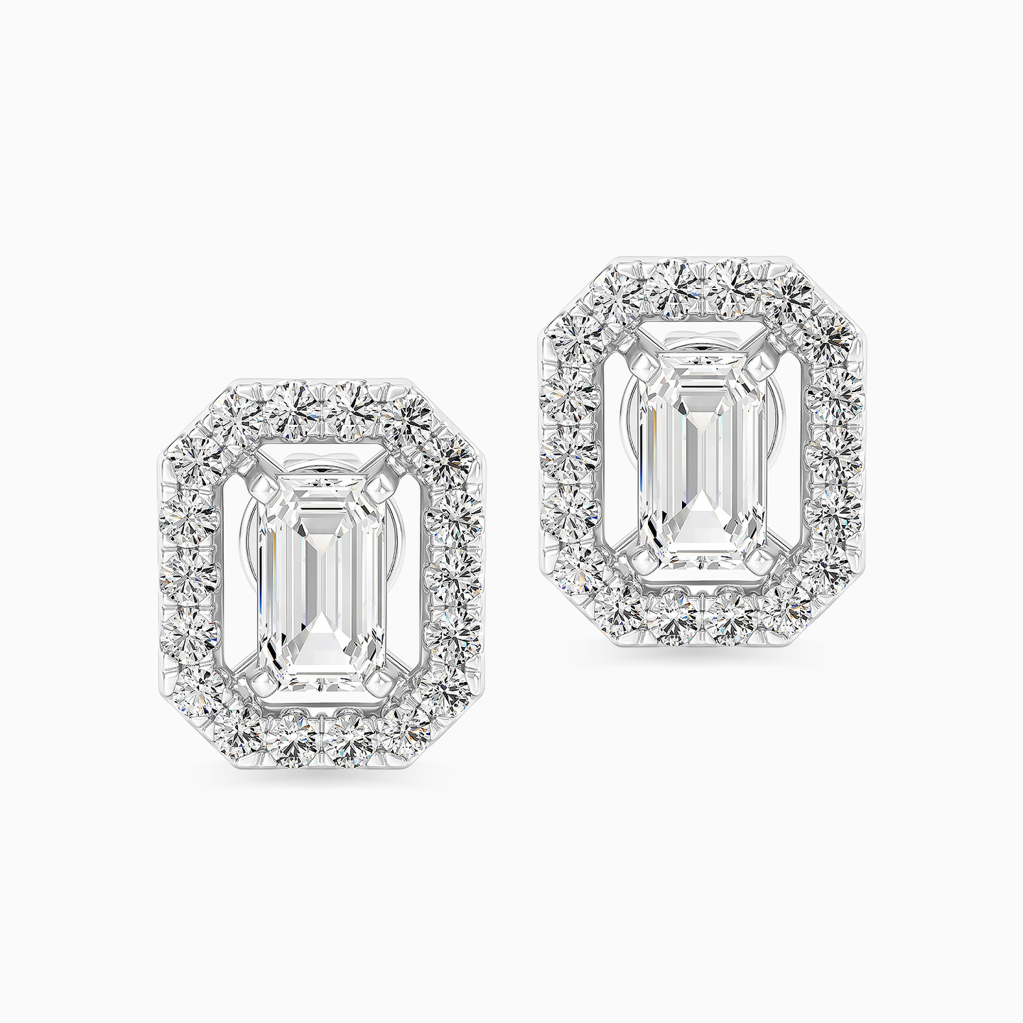 Brilliant Lab Grown Diamond Stud Earrings in 18K Gold