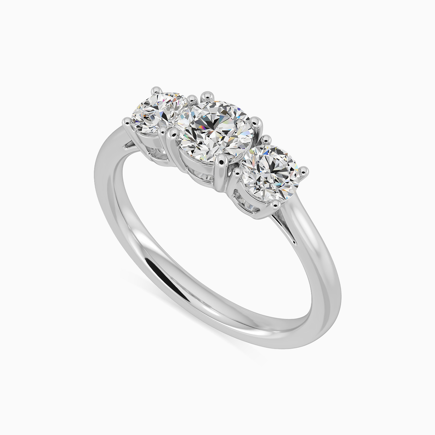1.04 CT Brilliant Lab Grown Diamond Statement Ring in 18K Gold - 2 1.04 CT Brilliant Lab Grown Diamond Statement Ring in 18K Gold - 2
