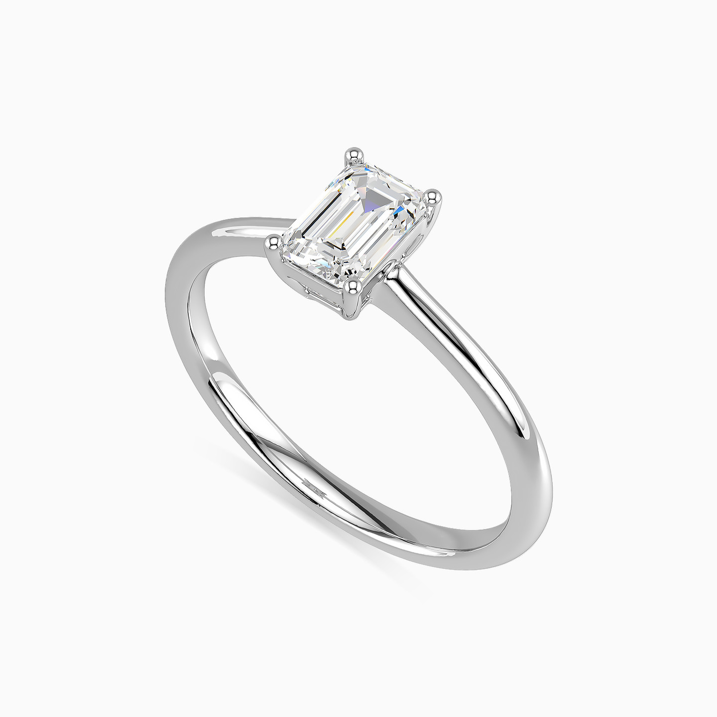 Baguette Lab Grown Diamond Statement Ring in 18K Gold - 2