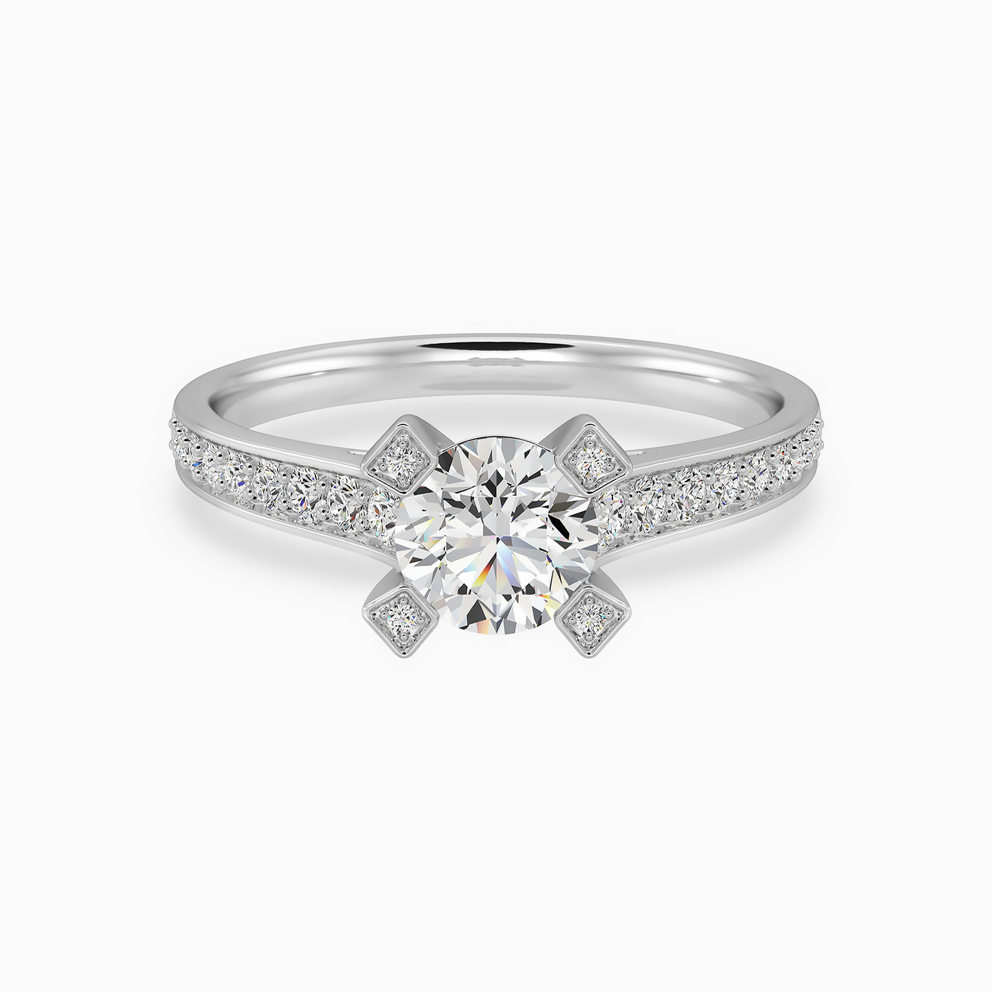 0.81 CT Brilliant Lab Grown Diamond Statement Ring in 18K Gold 0.81 CT Brilliant Lab Grown Diamond Statement Ring in 18K Gold