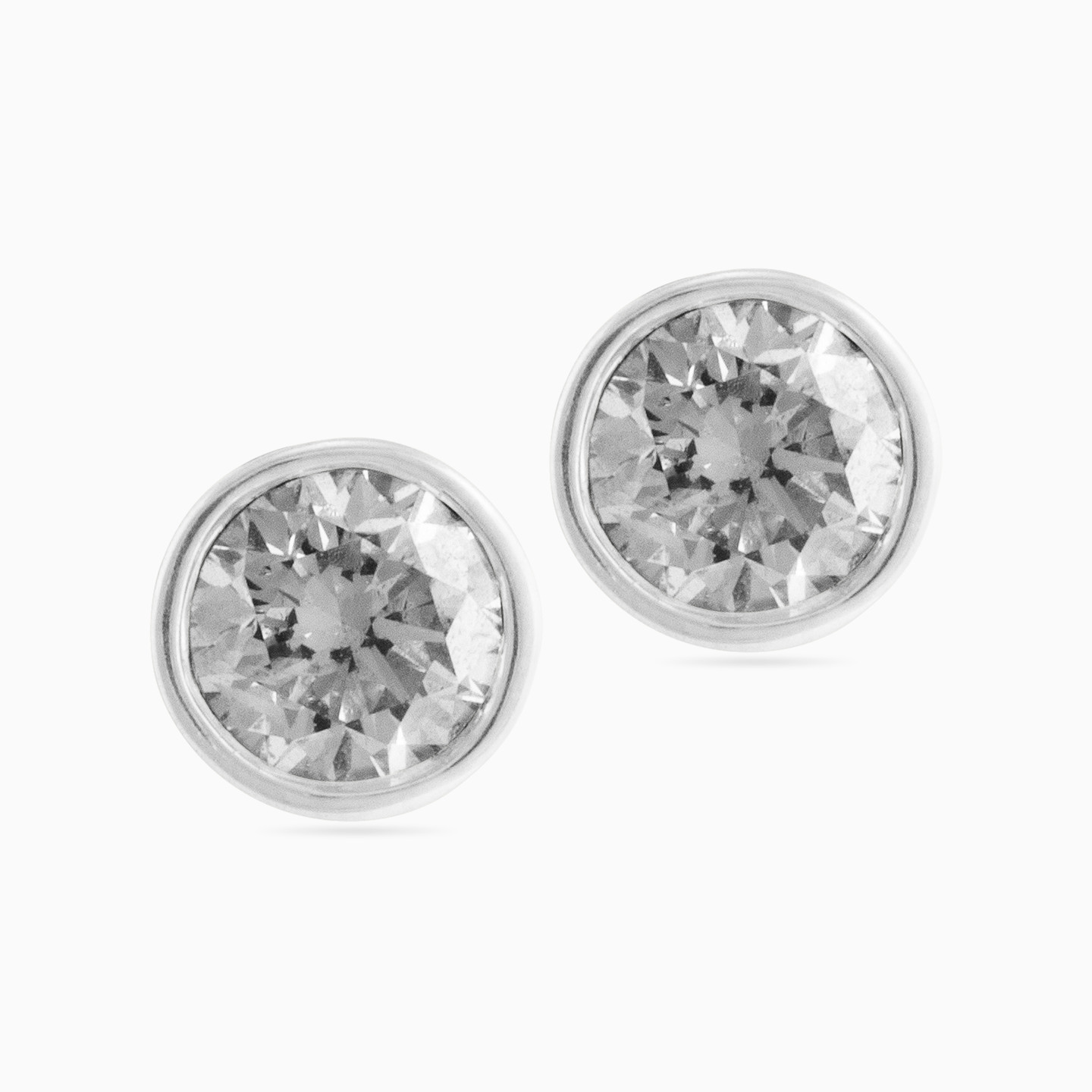 Kids 18K Gold Diamond Stud Earrings