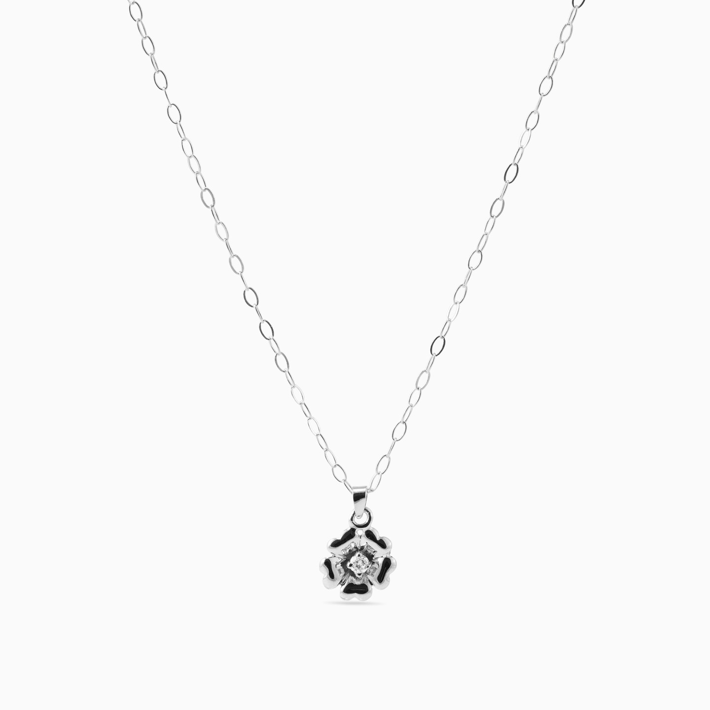 Kids 18K Gold Diamond Pendant Necklace - 3