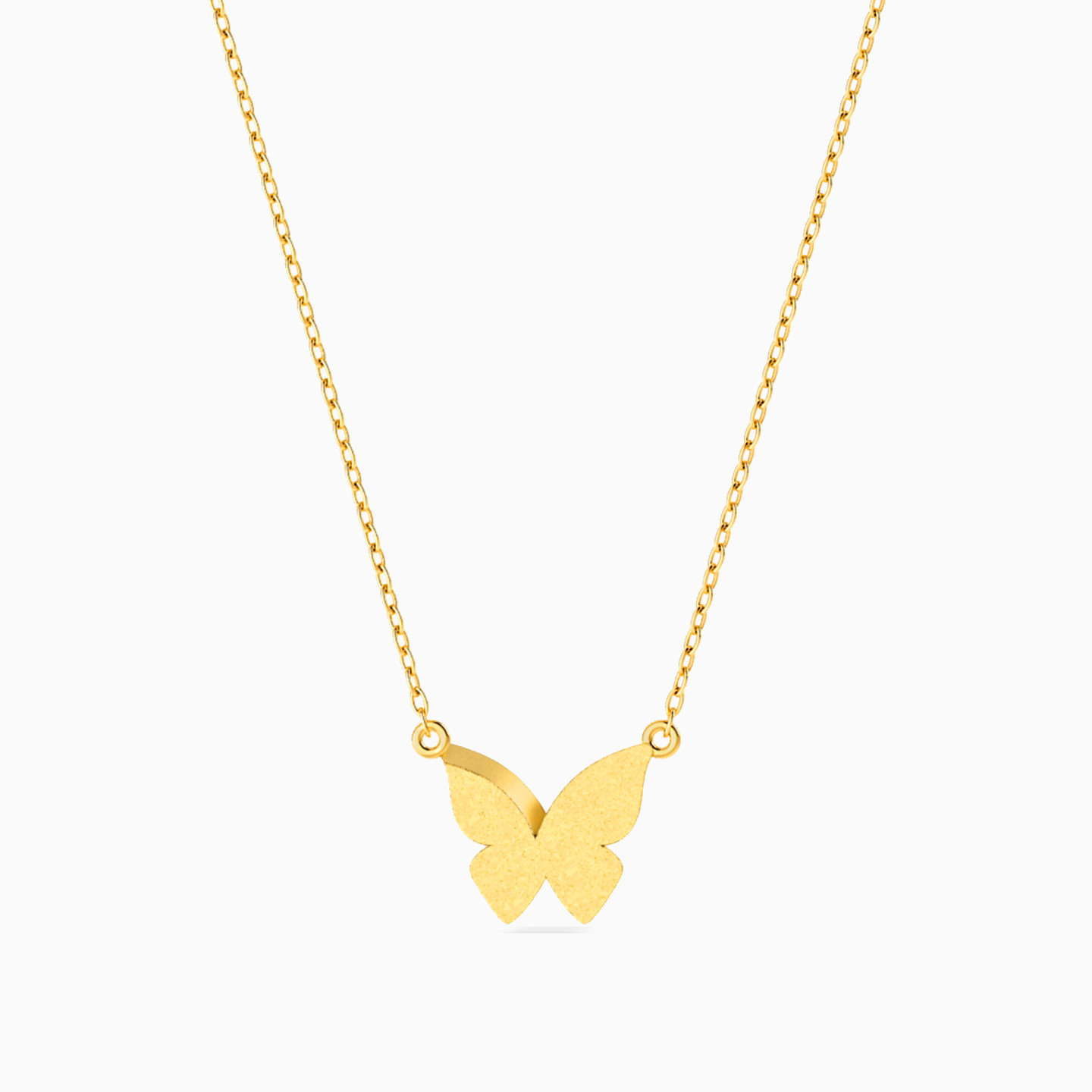 Butterfly Necklace In 18K Gold - 2 Butterfly Necklace In 18K Gold - 2