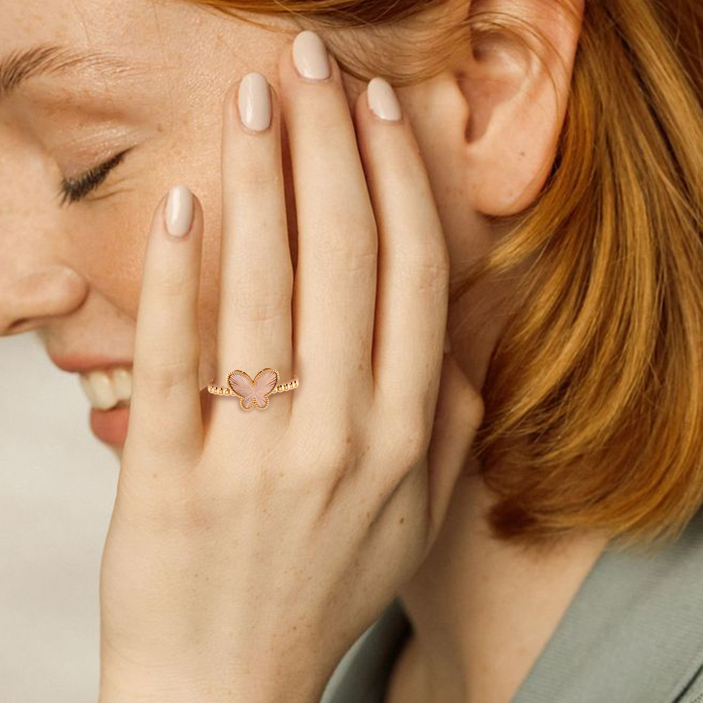 Butterfly Ring in 21K Gold - 3