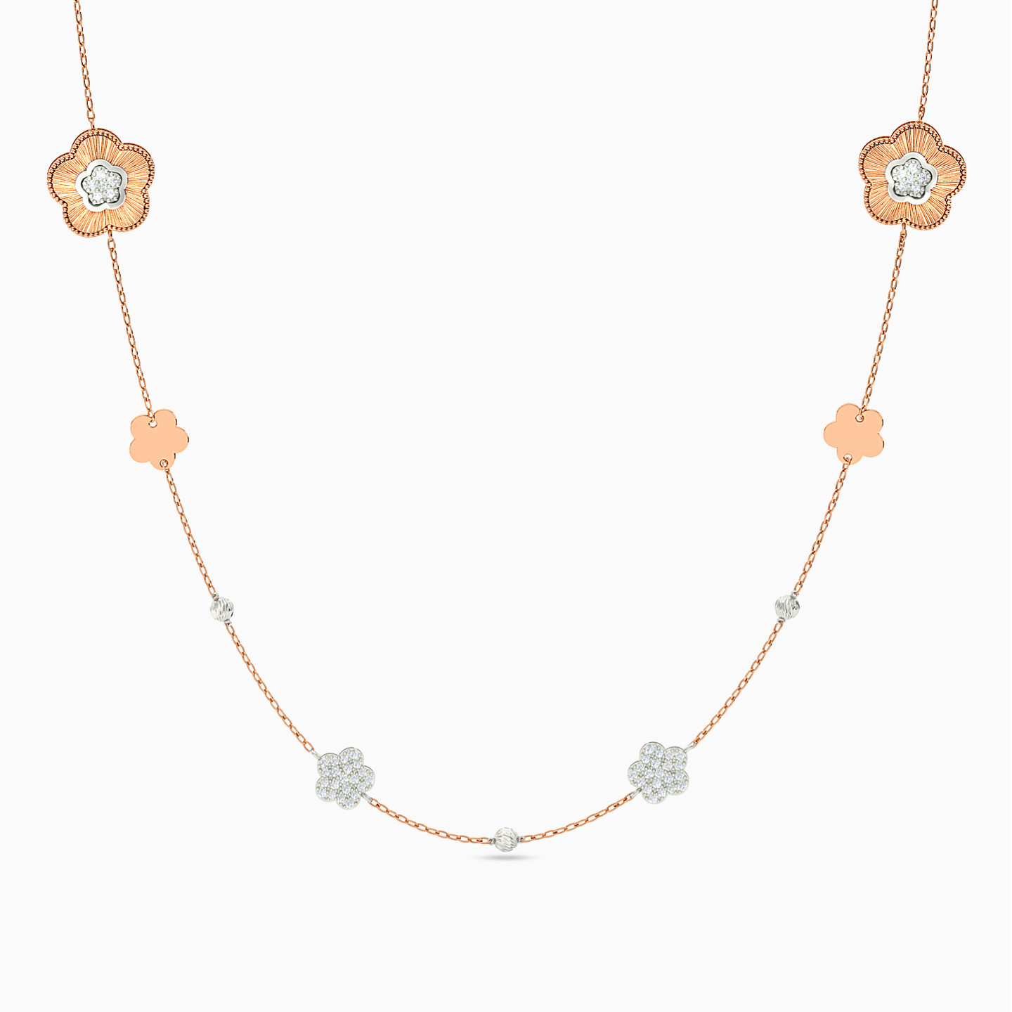 21K Gold Cubic Zirconia Chain Necklace