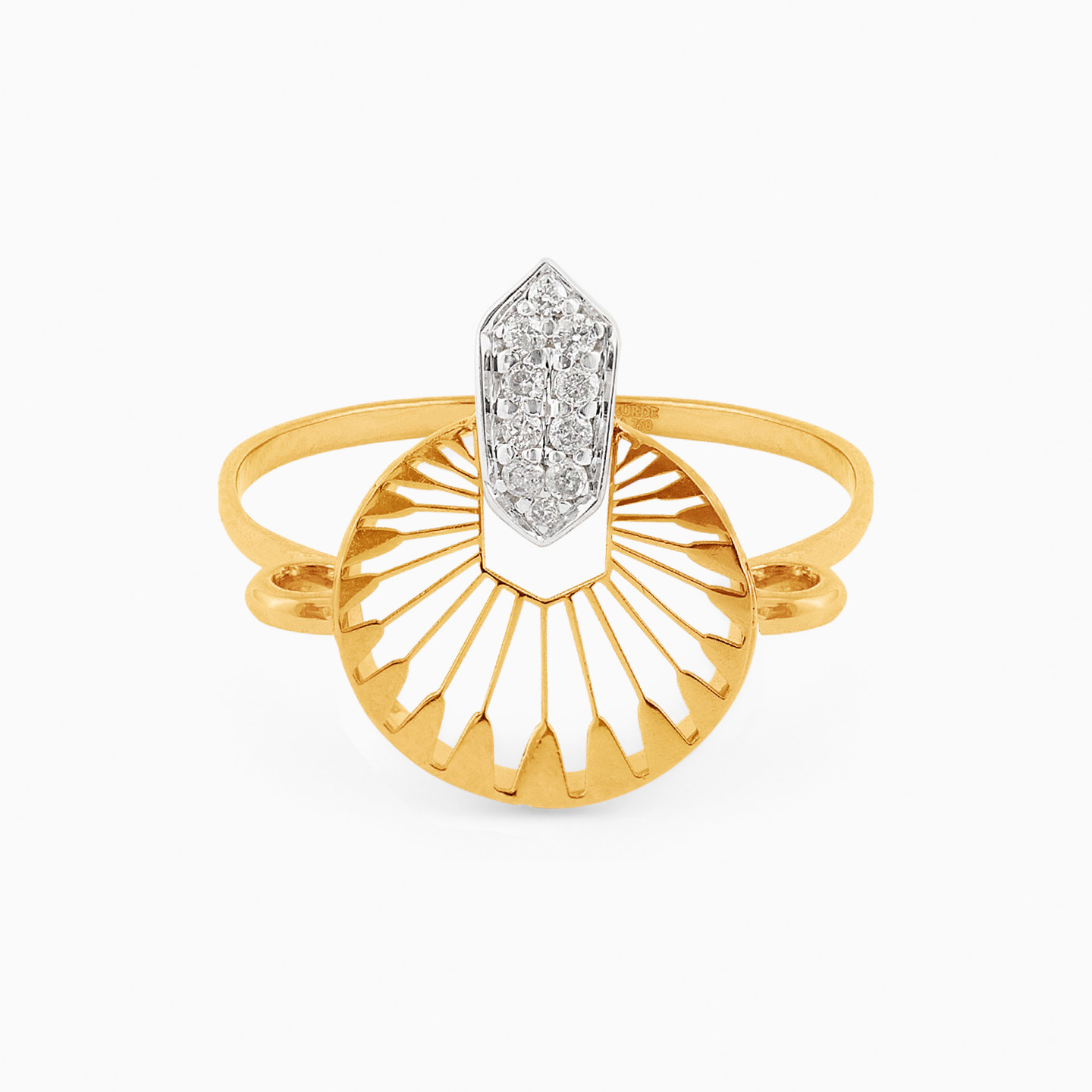 Cutwork Diamond Ring in 18K Gold - 2 Cutwork Diamond Ring in 18K Gold - 2