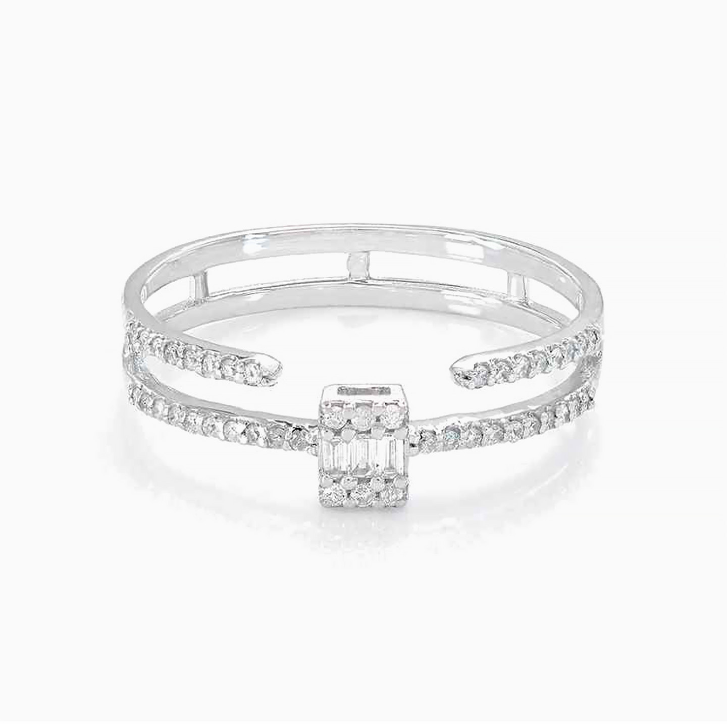 Layered Diamond Ring in 18K Gold Layered Diamond Ring in 18K Gold