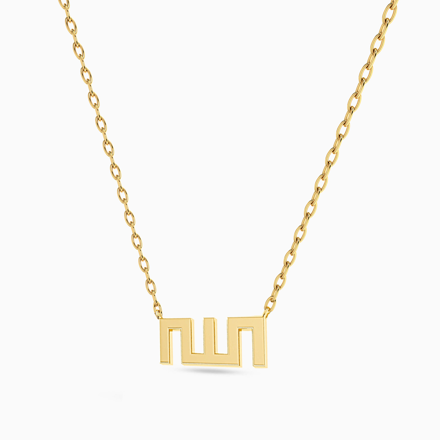 18K Gold Pendant Necklace - 2