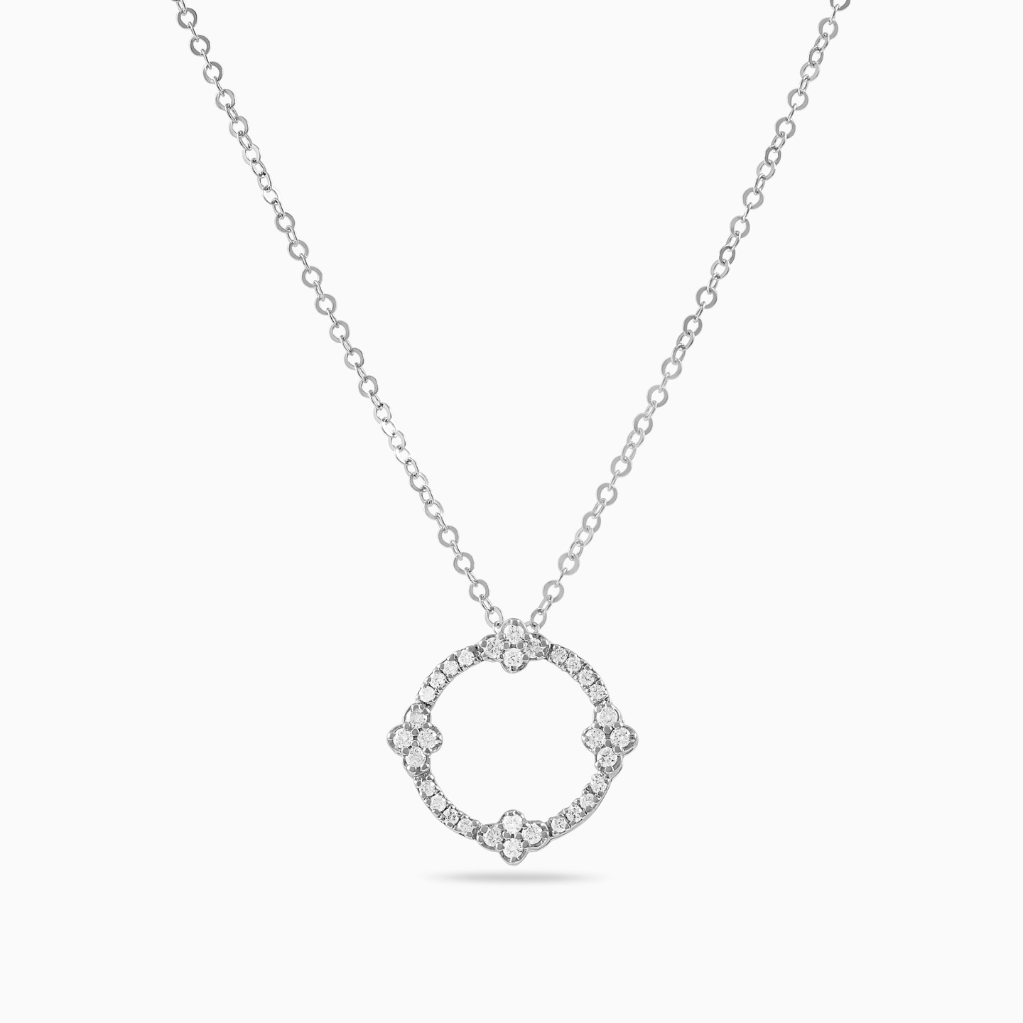 18K Gold Diamond Pendant Necklace - 3