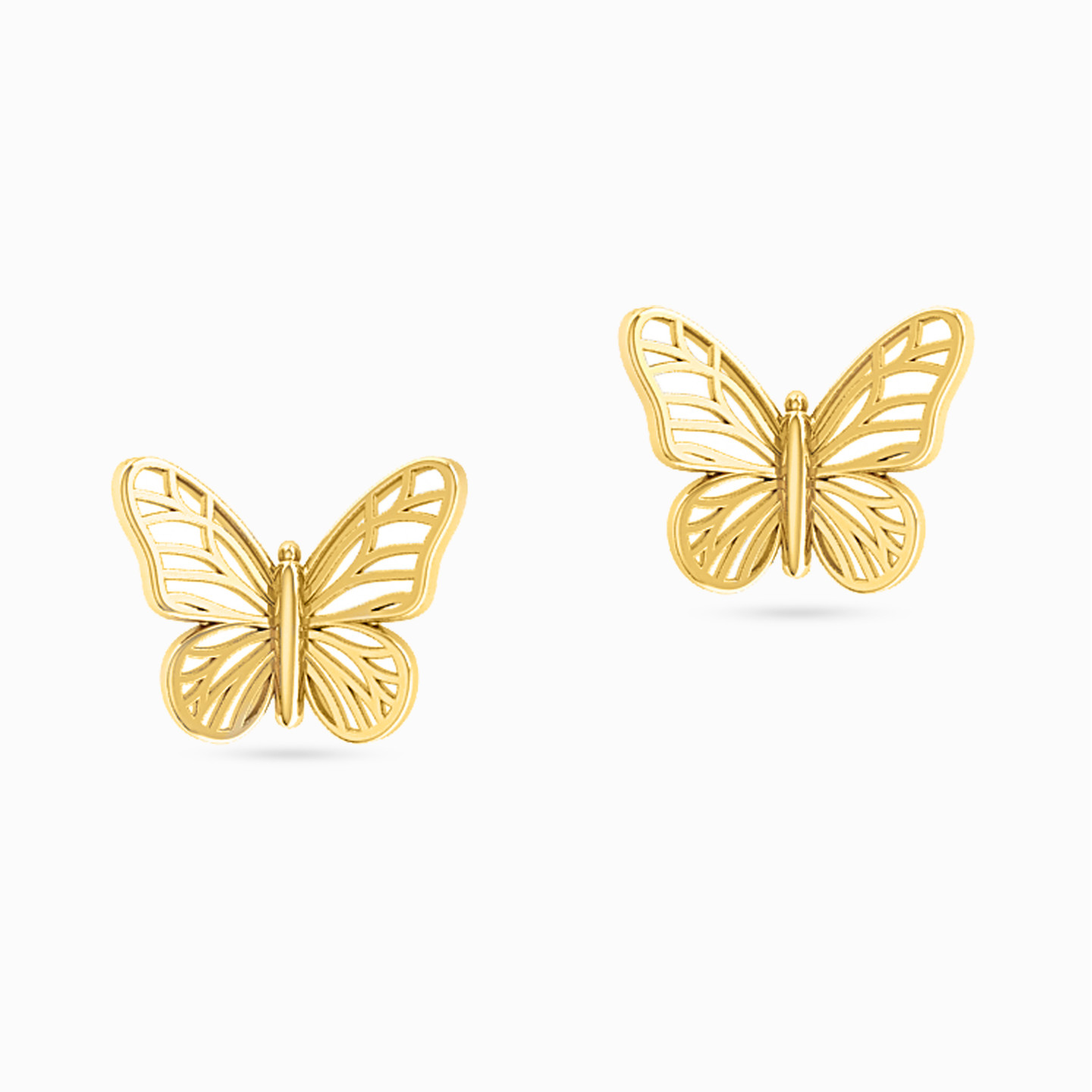 18K Gold Stud Earrings