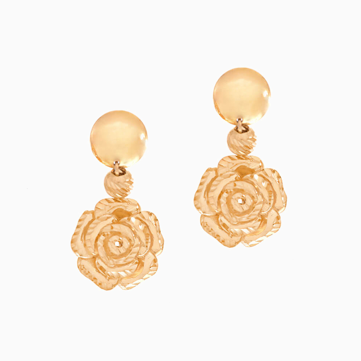 21K Gold Drop Earrings