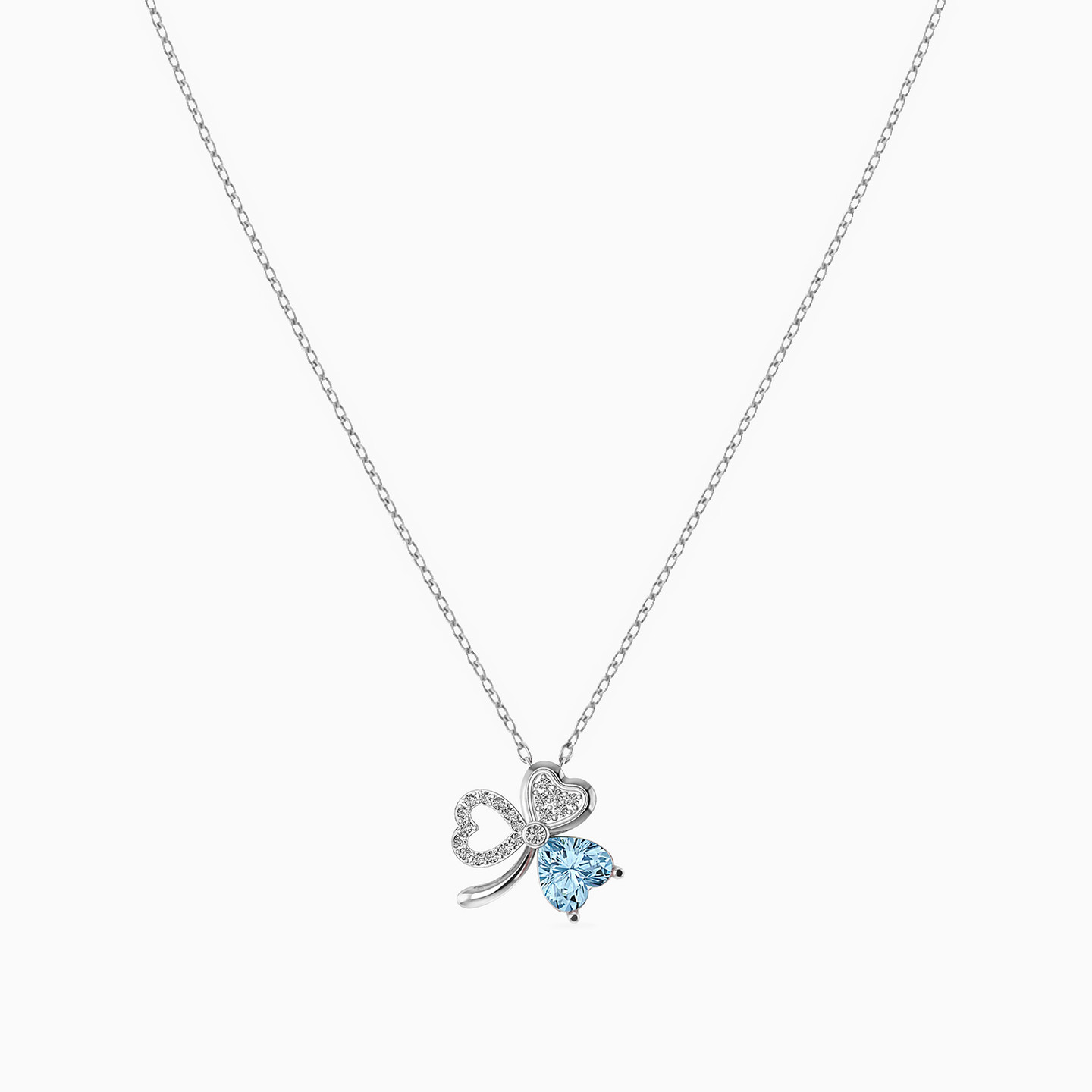 Flower Diamond & Colored Stones Necklace in 18K Gold - 2 Flower Diamond & Colored Stones Necklace in 18K Gold - 2