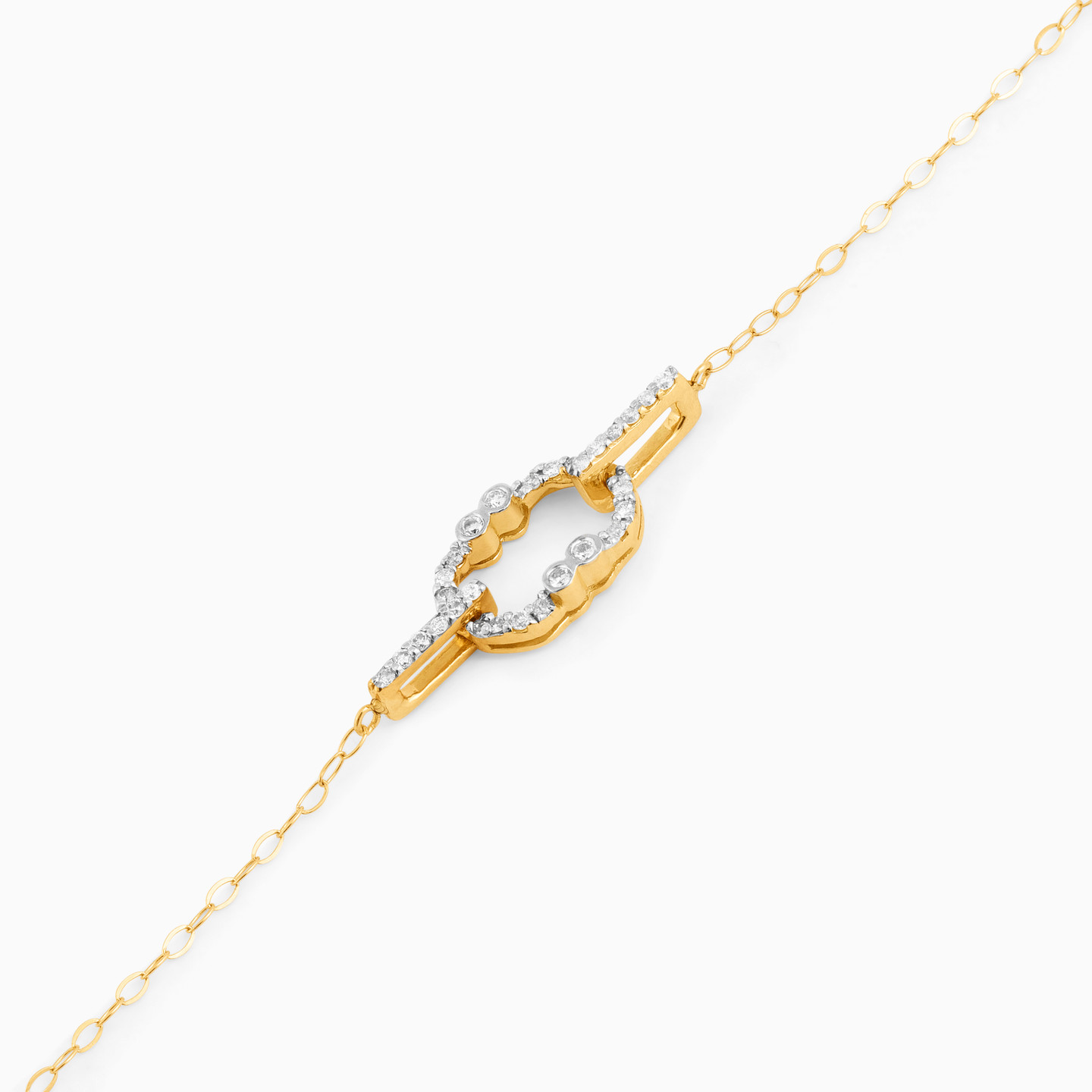 Oval Diamond Chain Bracelet in 18K Gold - 4 Oval Diamond Chain Bracelet in 18K Gold - 4