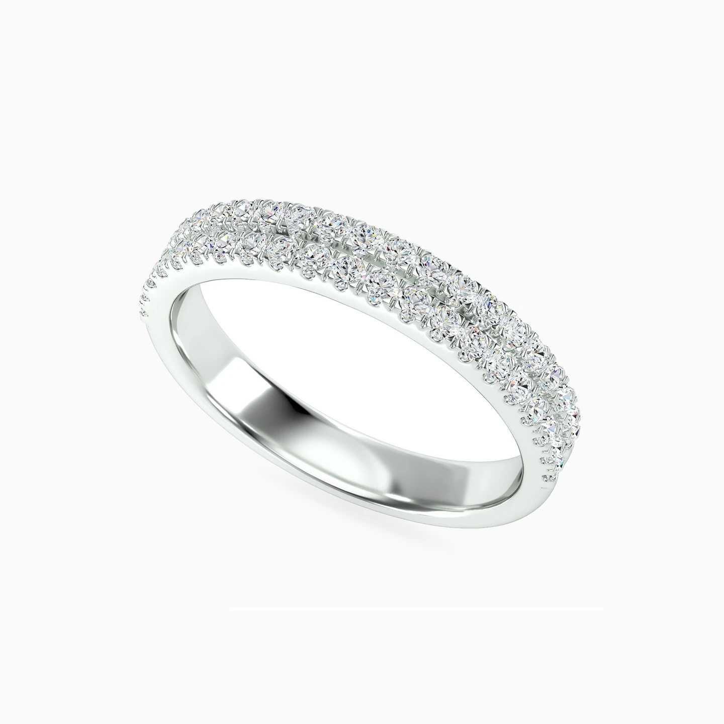 Circle Diamond Eternity Ring in 18K Gold - 3 Circle Diamond Eternity Ring in 18K Gold - 3