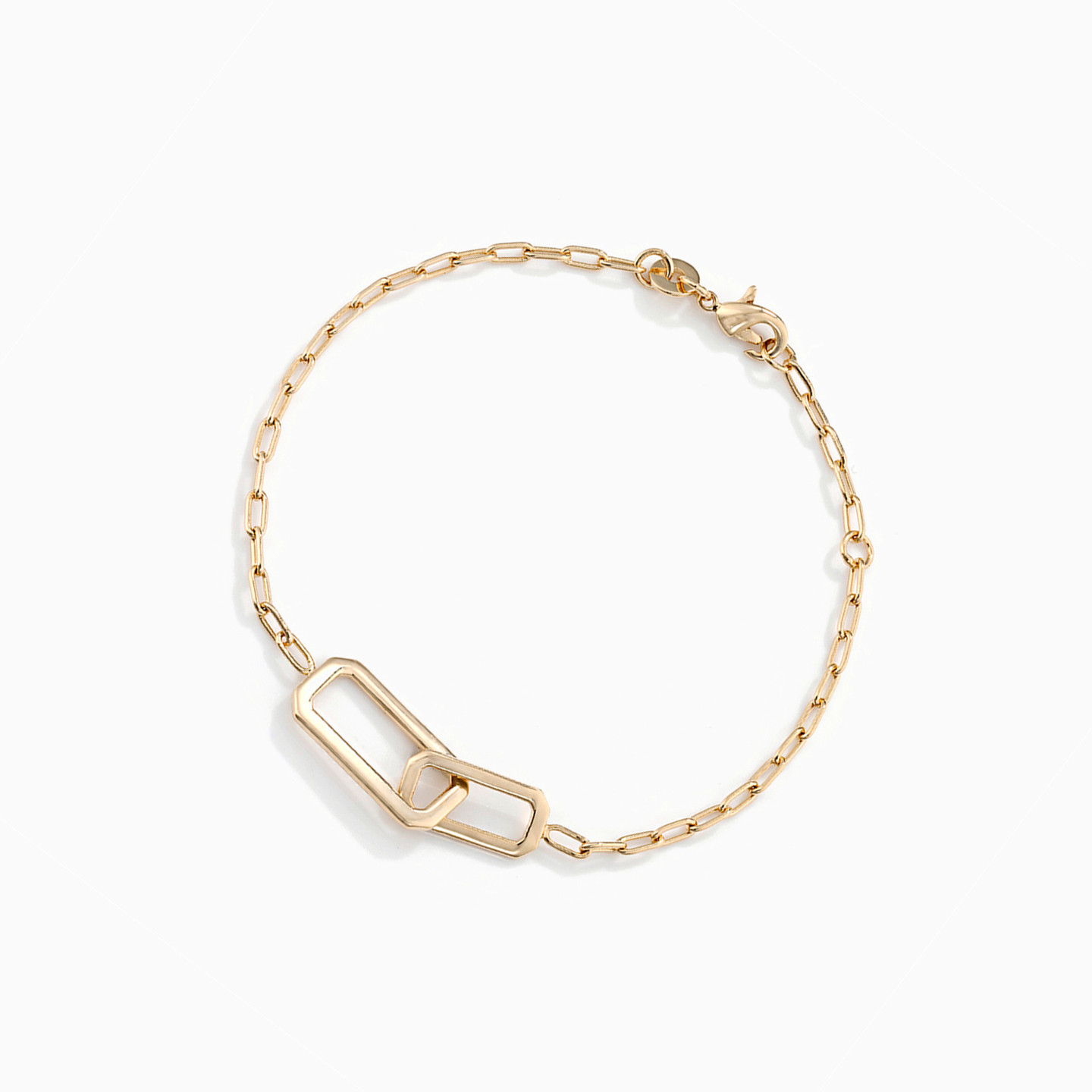 Links Gold Plated Chain Bracelet