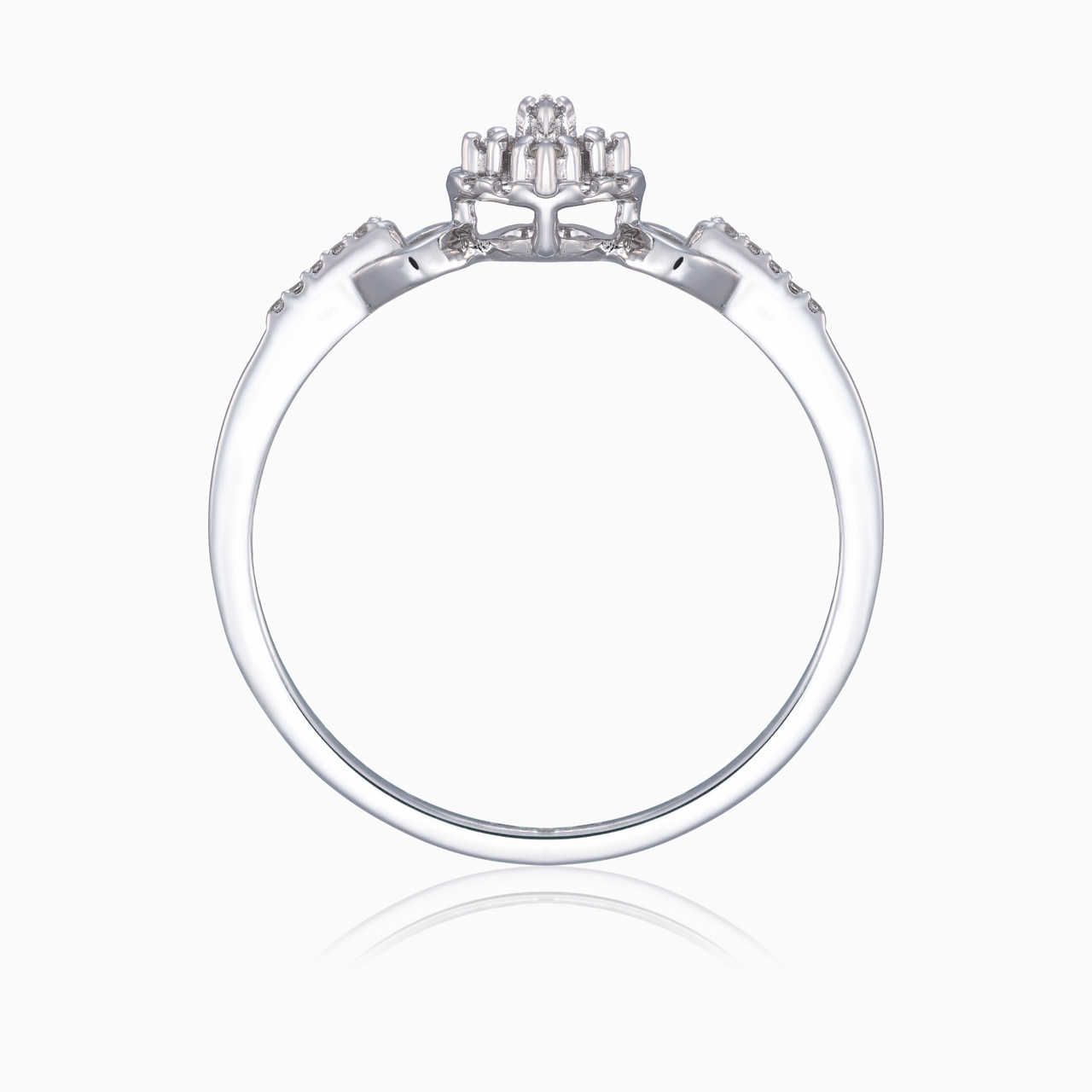 Circle Diamond Ring in 18K Gold - 3 Circle Diamond Ring in 18K Gold - 3