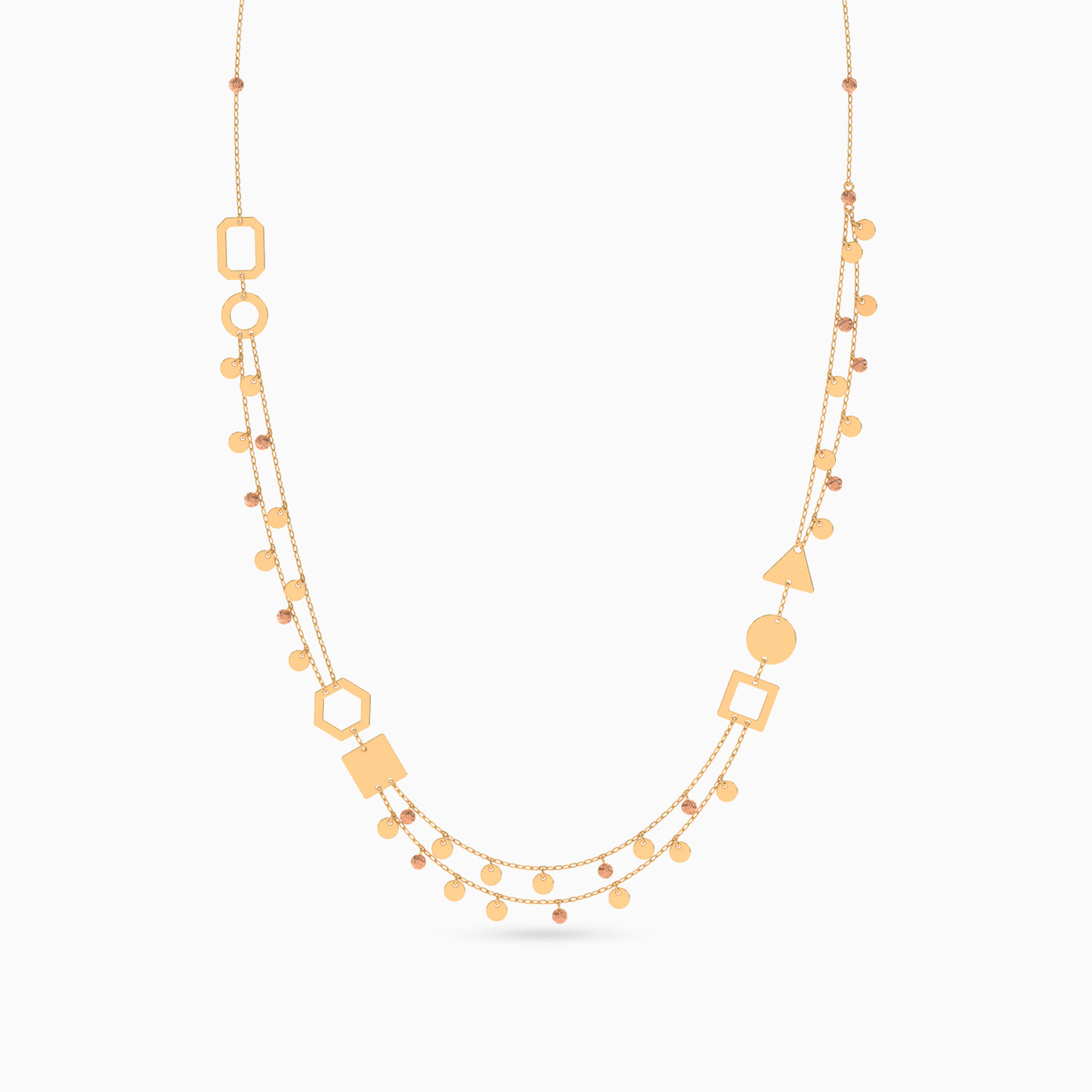 21K Gold Layered Necklace - 3