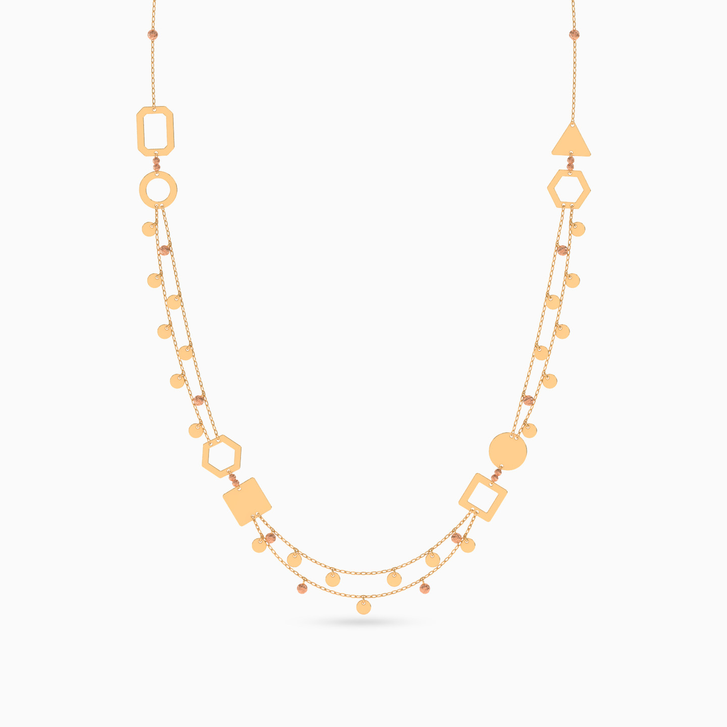 21K Gold Layered Necklace - 3