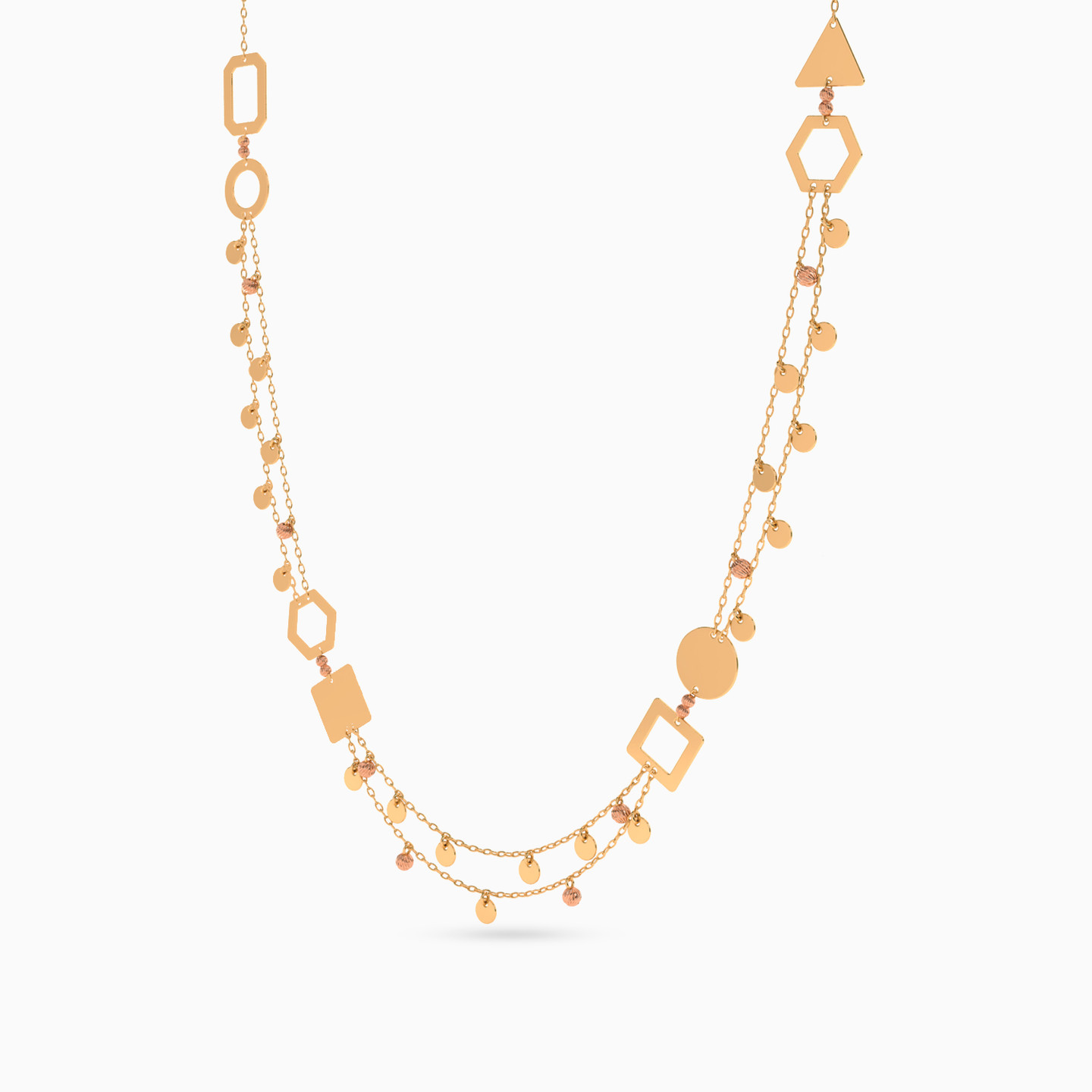 21K Gold Layered Necklace - 2