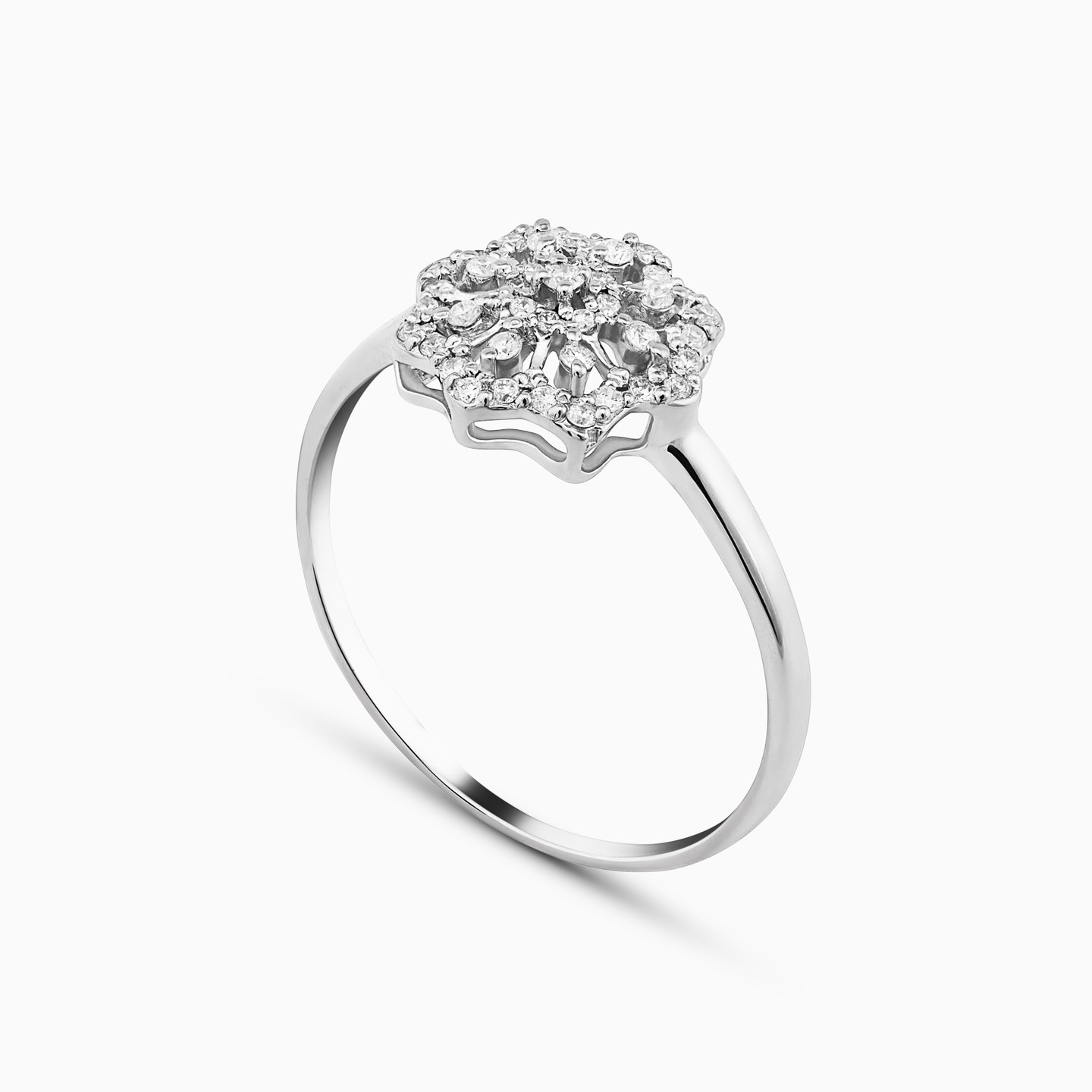 18K Gold Diamond Statement Ring - 2