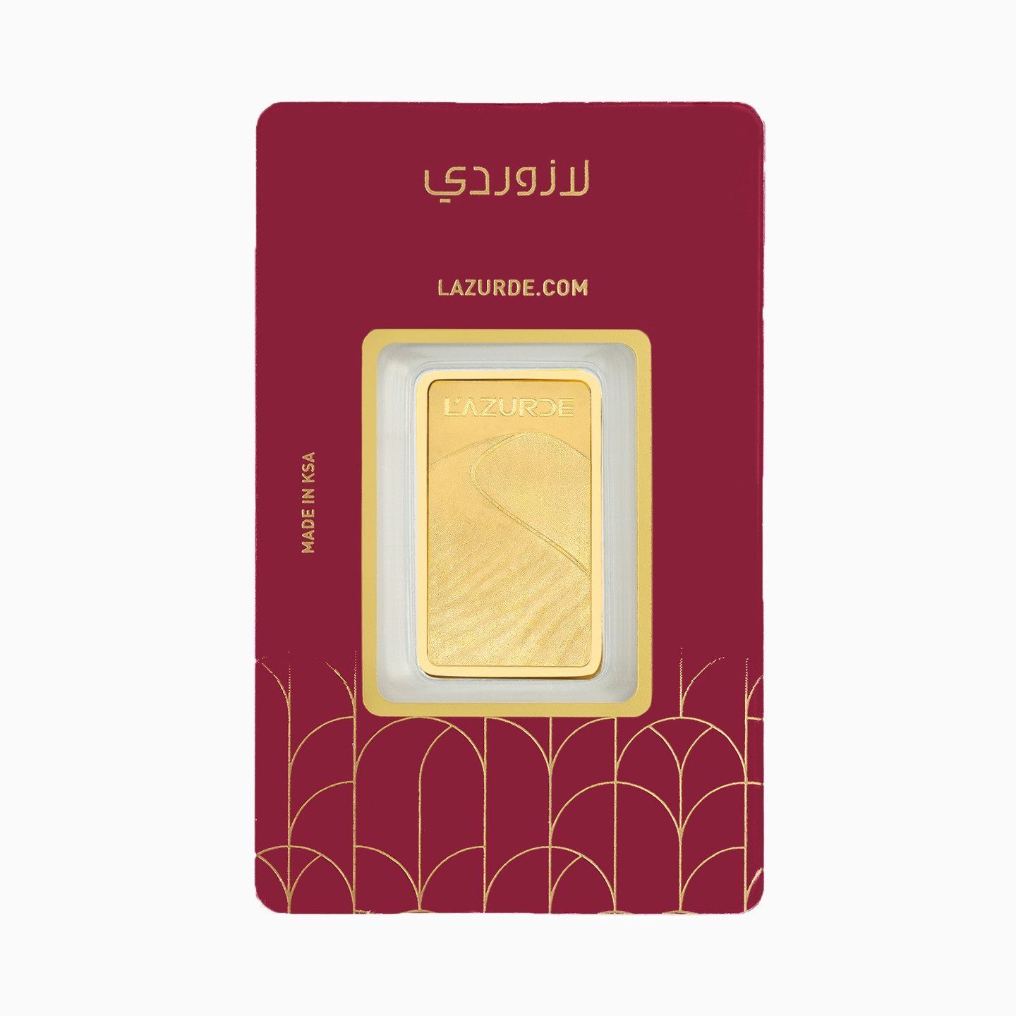  سبيكة ذهب 20 جرام شكل كثبان رملية عيار 24 قيراط  - 4