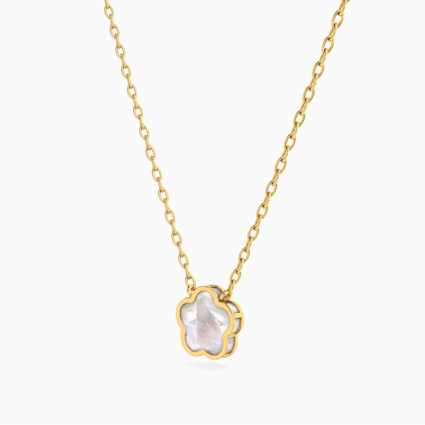 Kids 18K Gold Pearls Pendant Necklace - 2