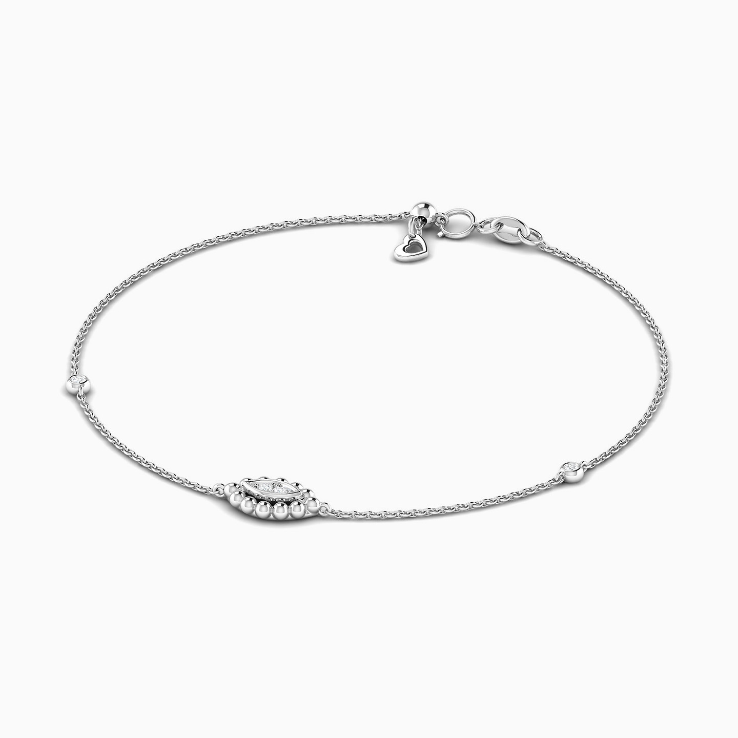 18K Gold Diamond Chain Bracelet - 3