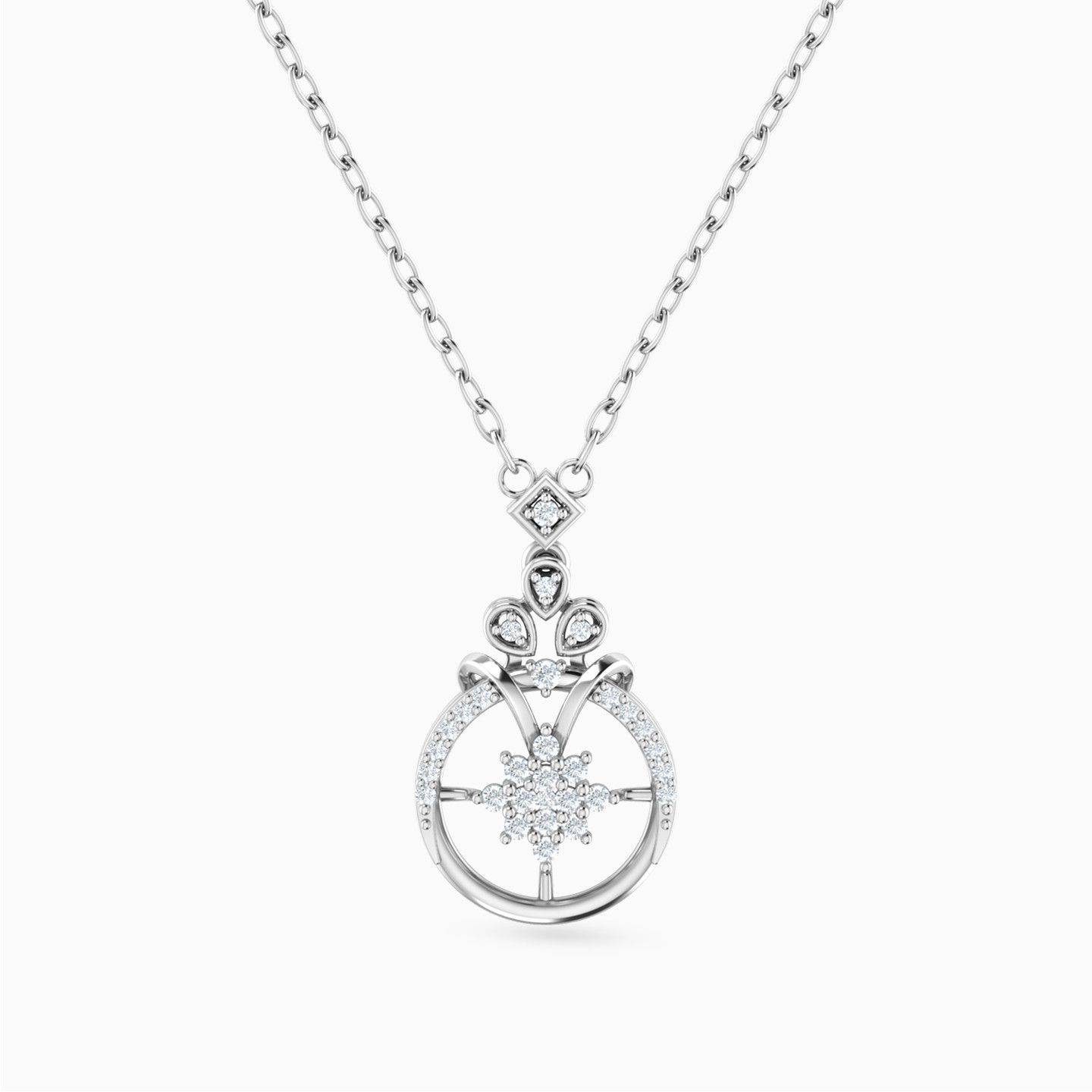 دلاية ذهب دائري عيار 18 قيراط مزينة بالألماس دلاية ذهب دائري عيار 18 قيراط مزينة بالألماس