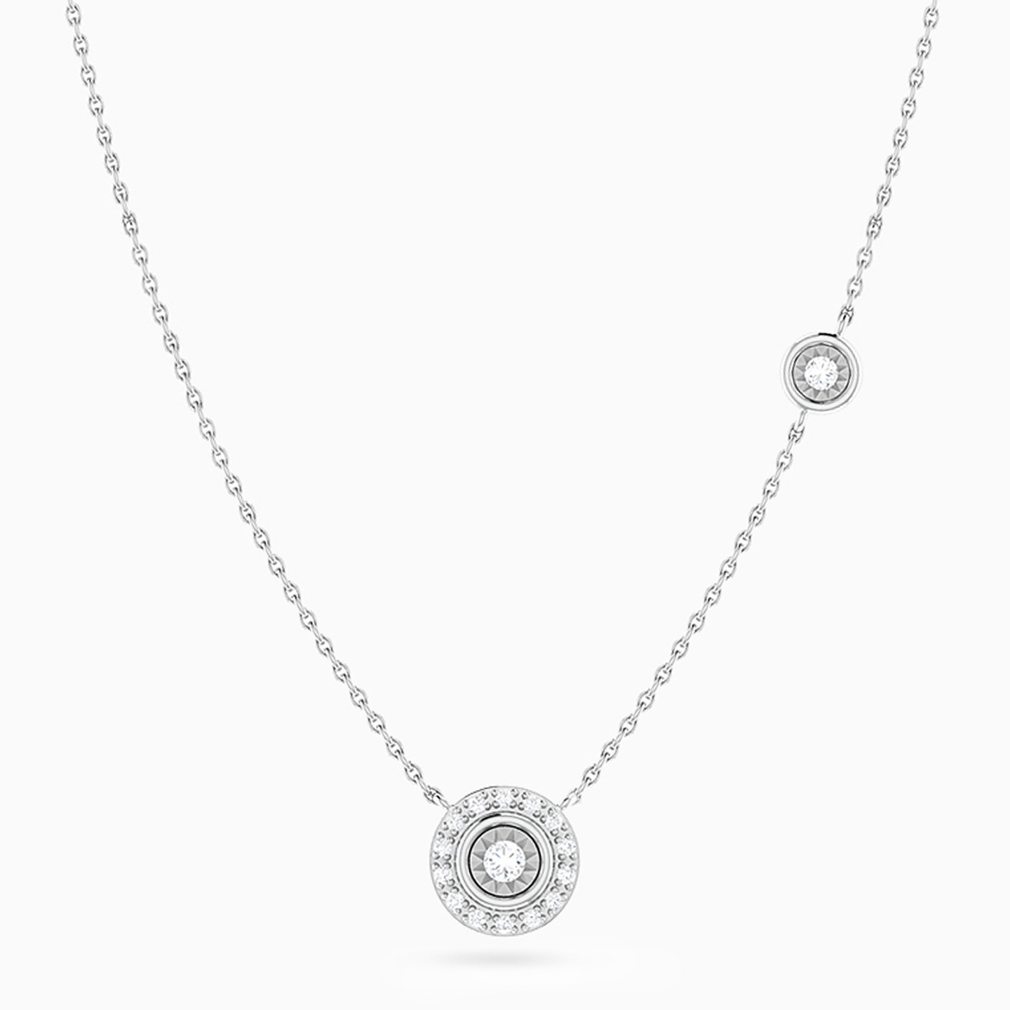  سلسلة ذهب دائري عيار 18 قيراط مزينة بالألماس  