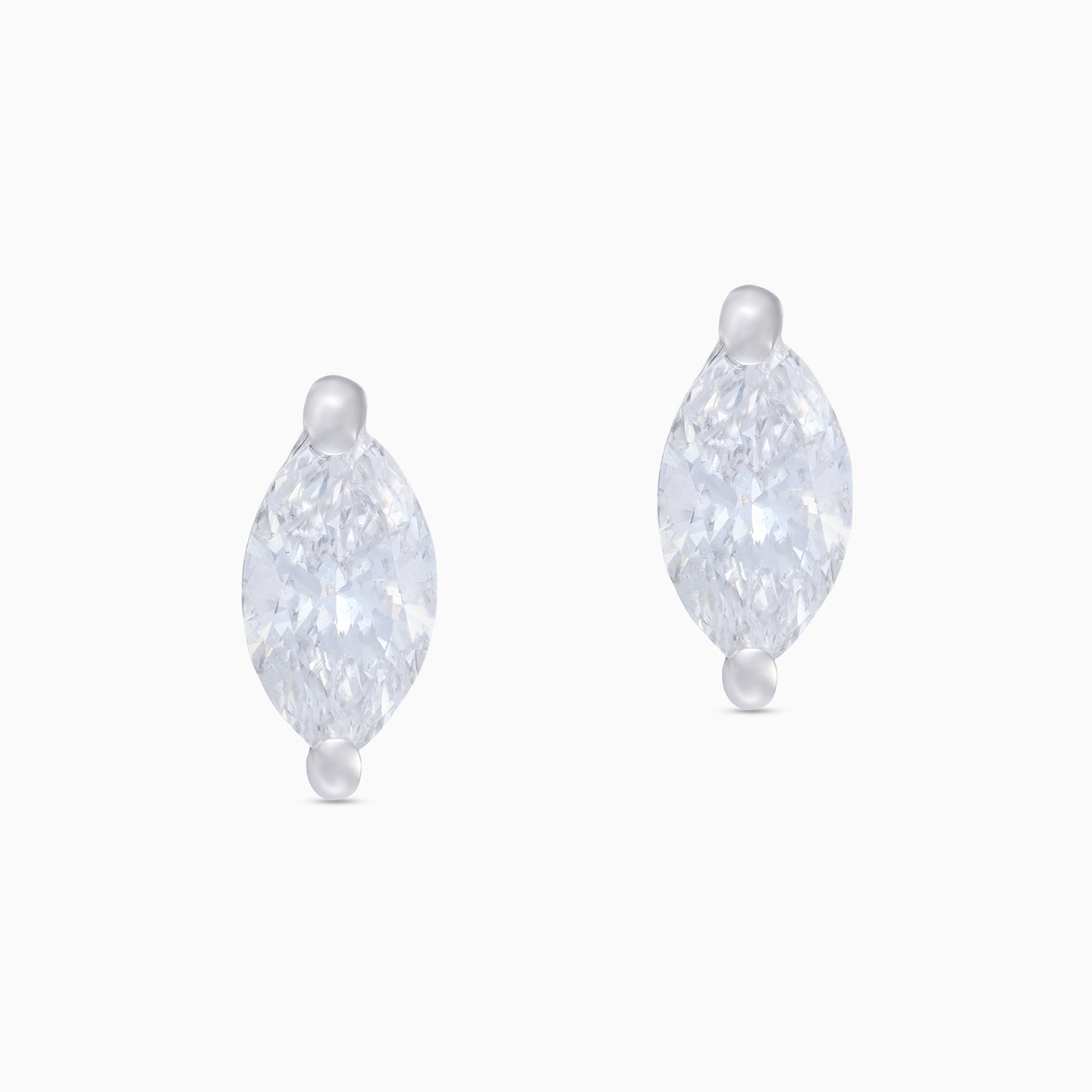 Kids Marquise Diamond Stud Earrings in 18K Gold - 4 Kids Marquise Diamond Stud Earrings in 18K Gold - 4