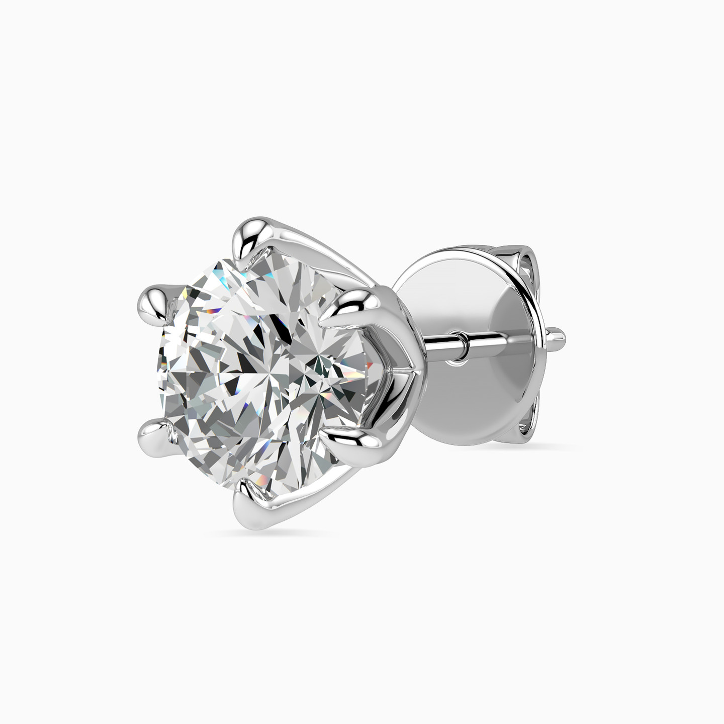 Star Diamond Stud Earrings in 18K Gold - 4 Star Diamond Stud Earrings in 18K Gold - 4