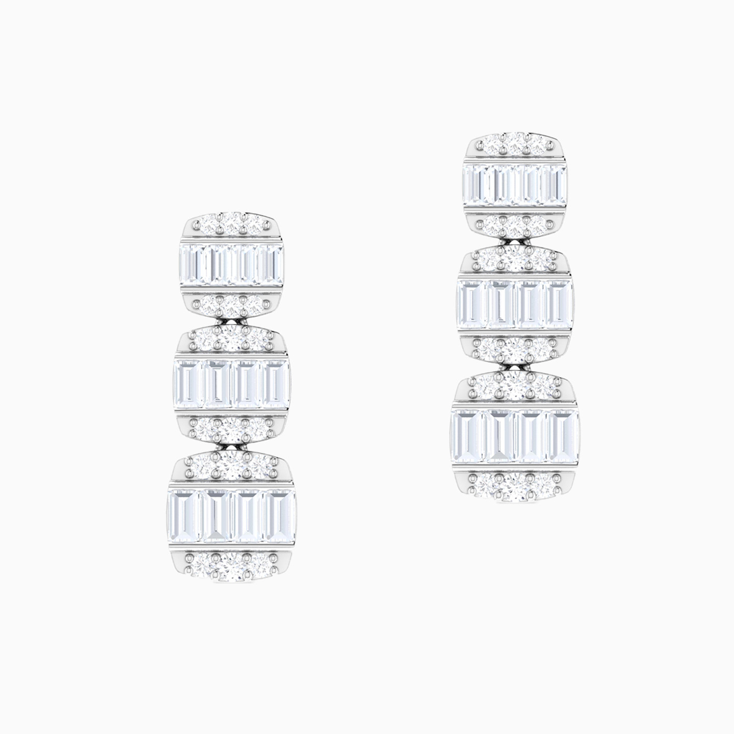 Baguette Diamond Drop Earrings in 18K Gold Baguette Diamond Drop Earrings in 18K Gold